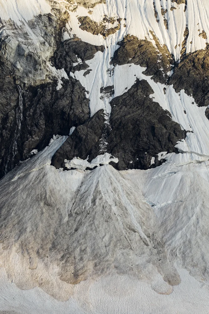 Bas de la face nord des Dômes de Miage, Saint-Gervais (haute-savoie, France). page 93