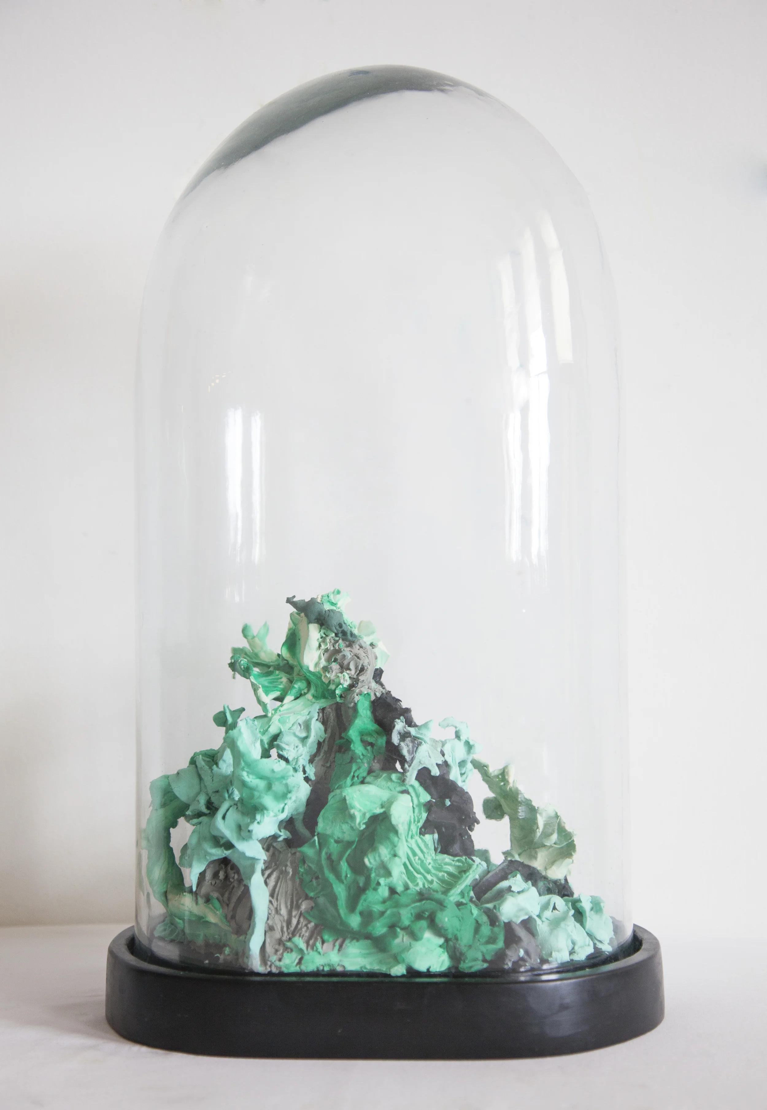Untitled IX 2014 Plastacine, wood and glass ~ 12x6x12"/30x15x30 cm