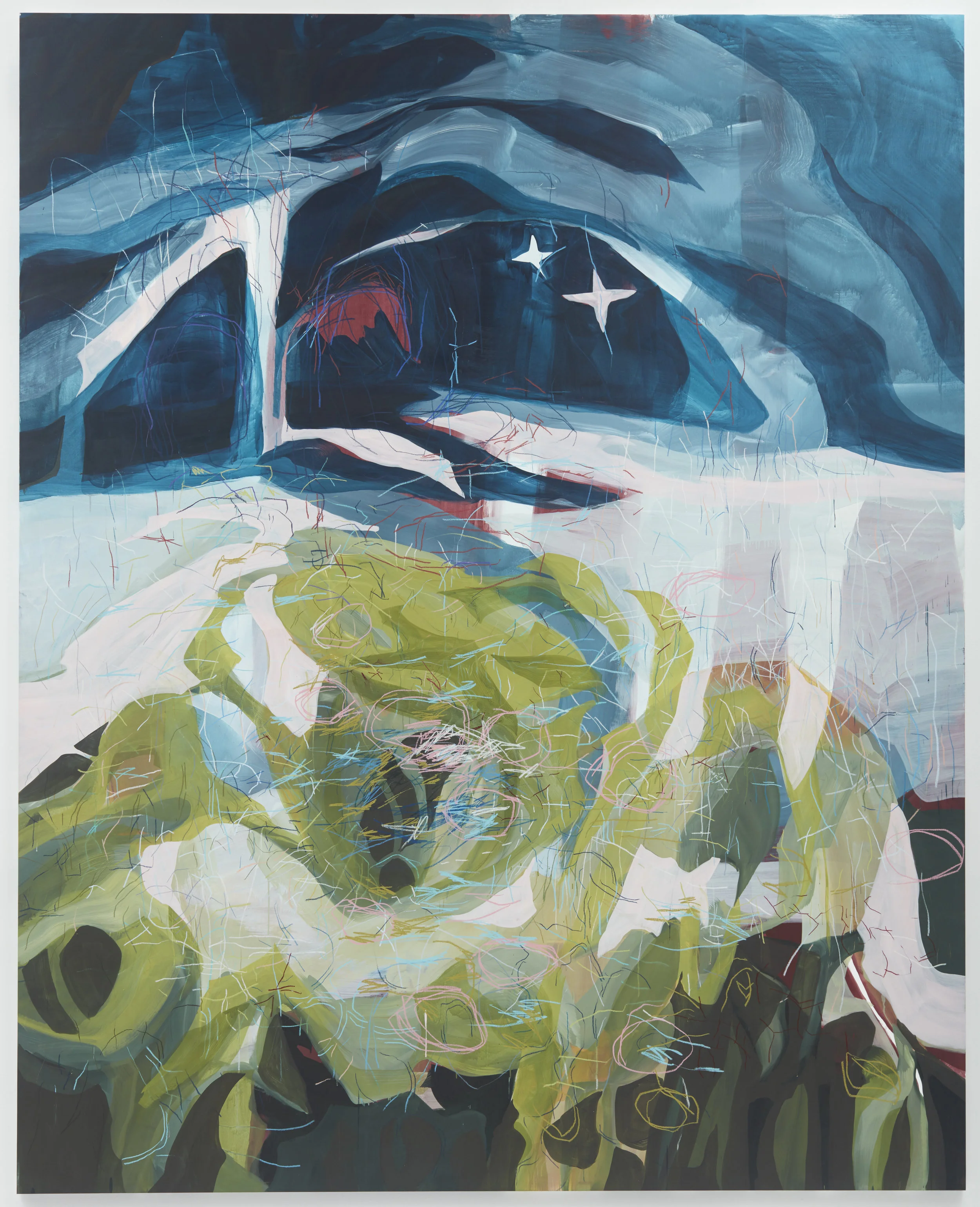 Kleine Nacht Musik, 2018 | Mixed media on canvas 140x113” | 356x286cm