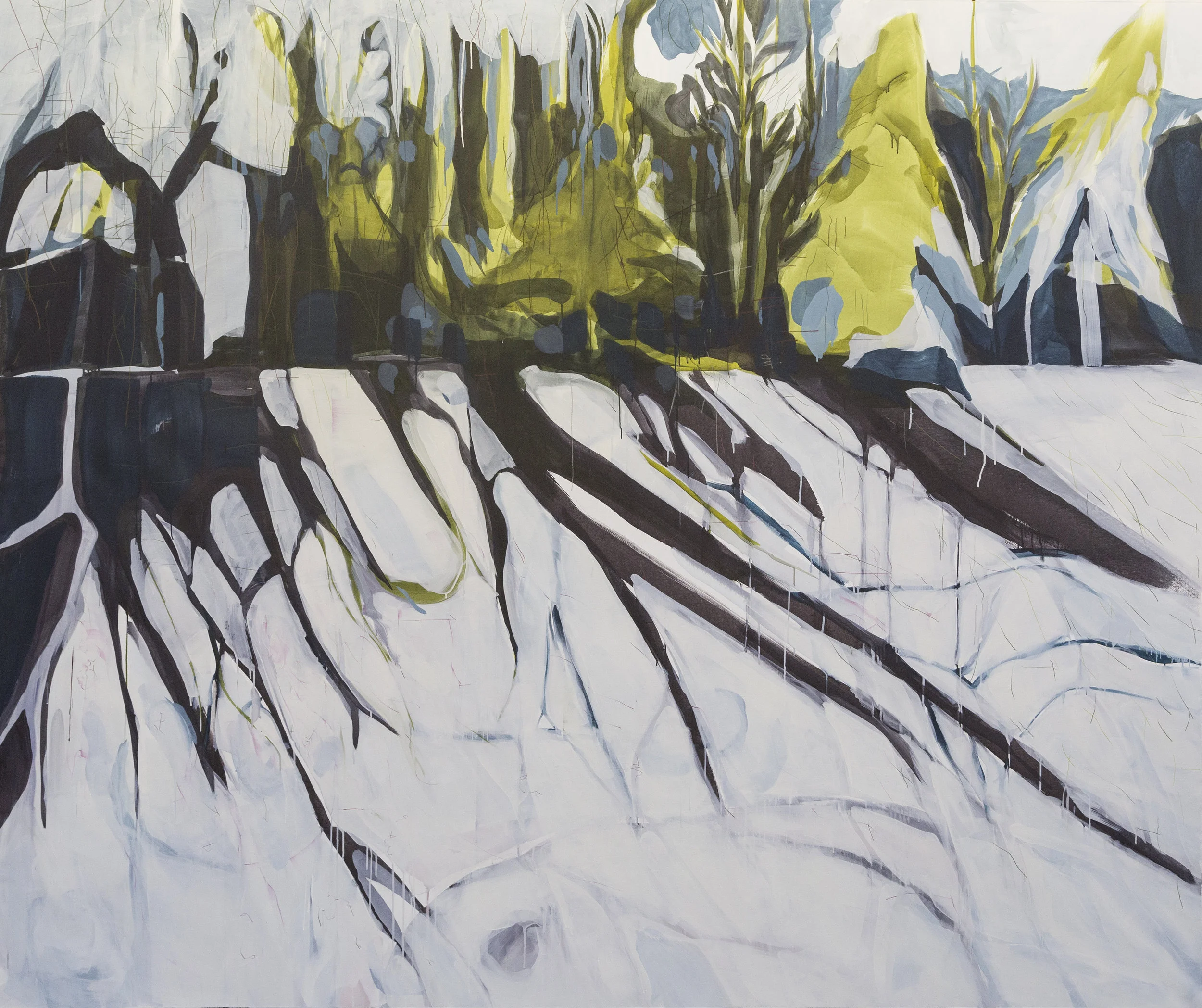 White Noise, 2017 | Mixed media 90x108" | 228x274cm