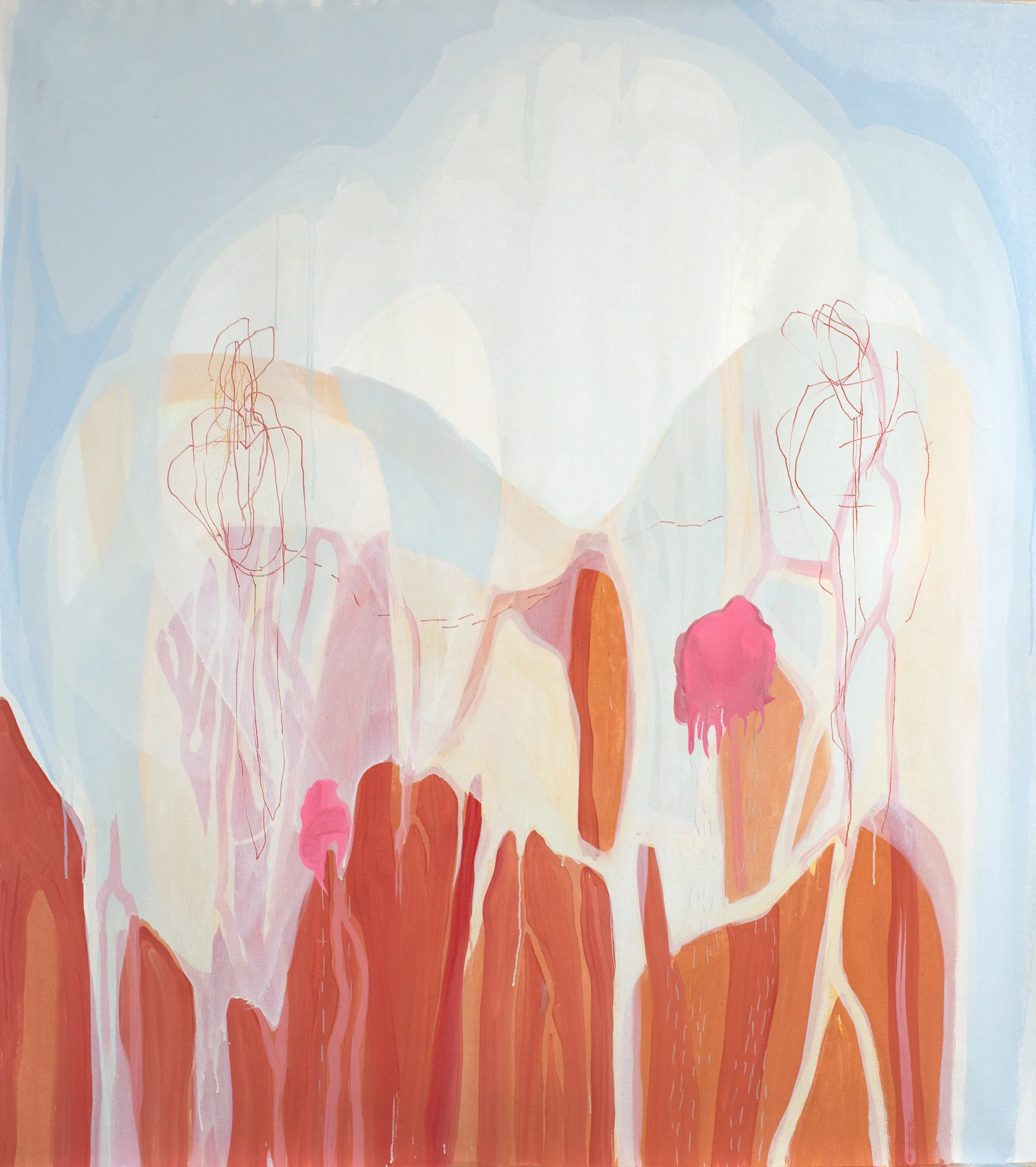Myself to You, 2016 | Mixed media on canvas 72x60" | 183x152cm
