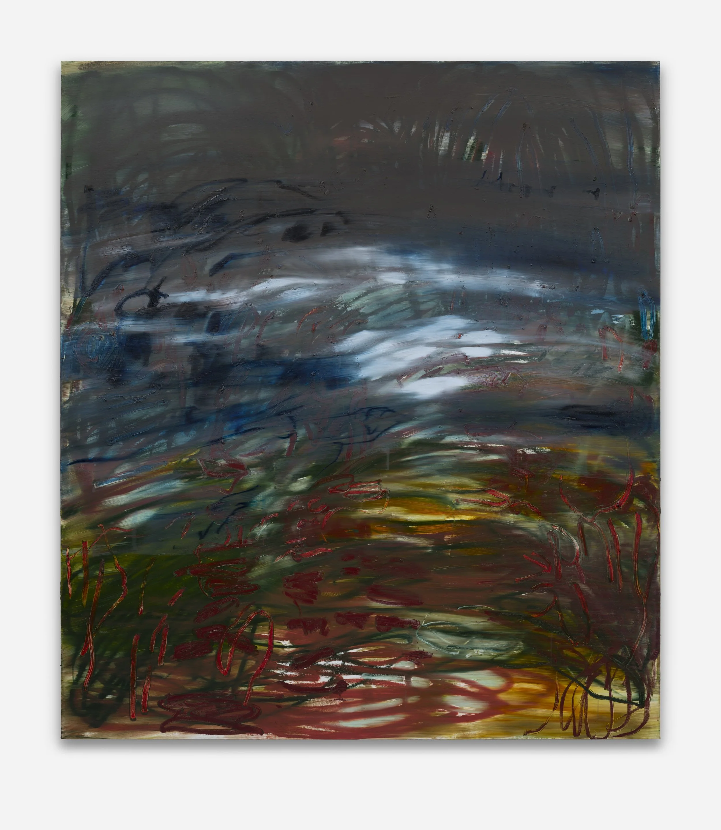 Wandernebel, 2026 oil on linen 86 x 76 x 1 1/2 in 218.4 x 193 x 3.8 cm
