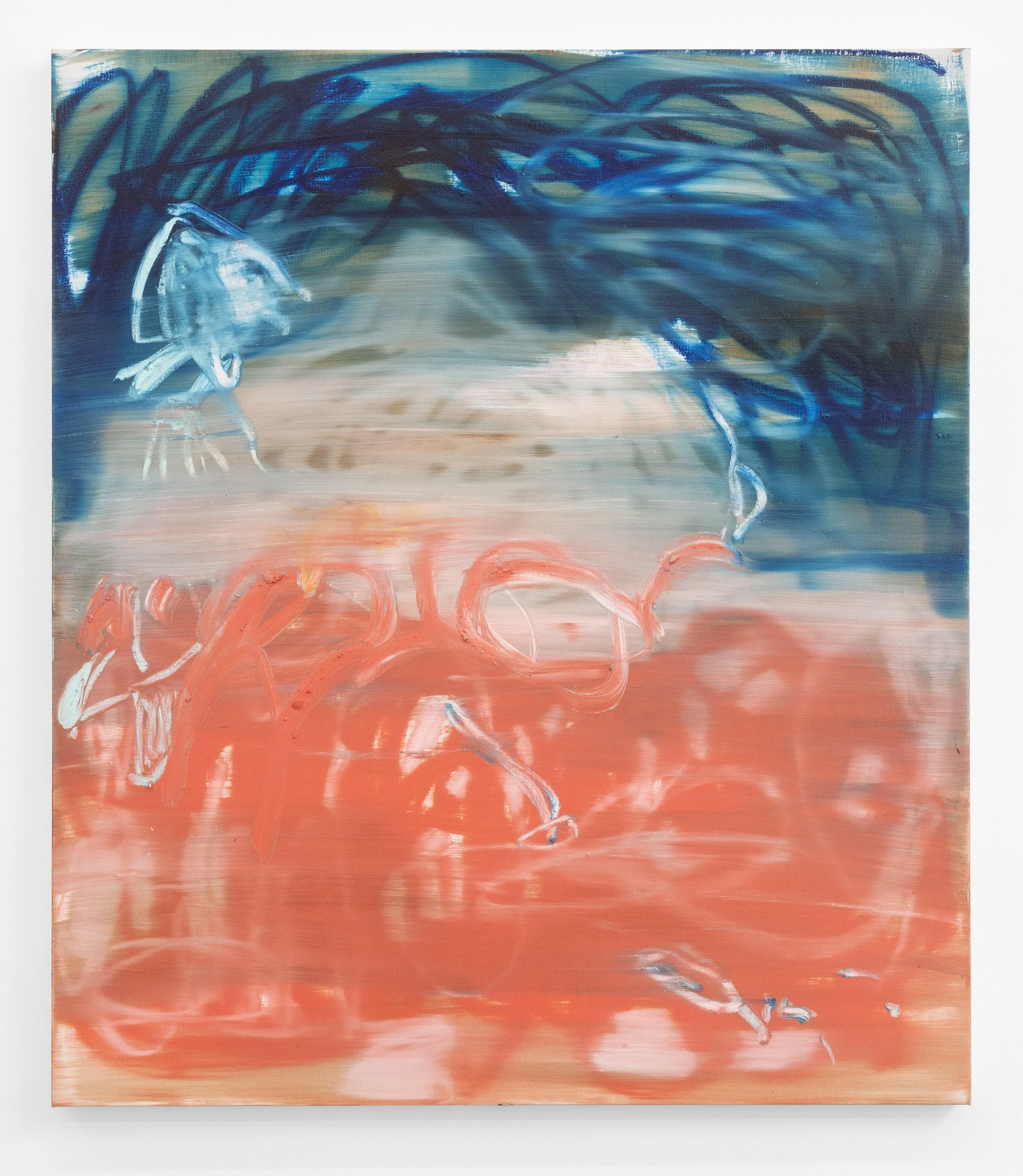 Nightblush, 2026 Oil on linen 46 x 40 x 1 1/2 in 116.8 x 101.6 x 3.8 cm