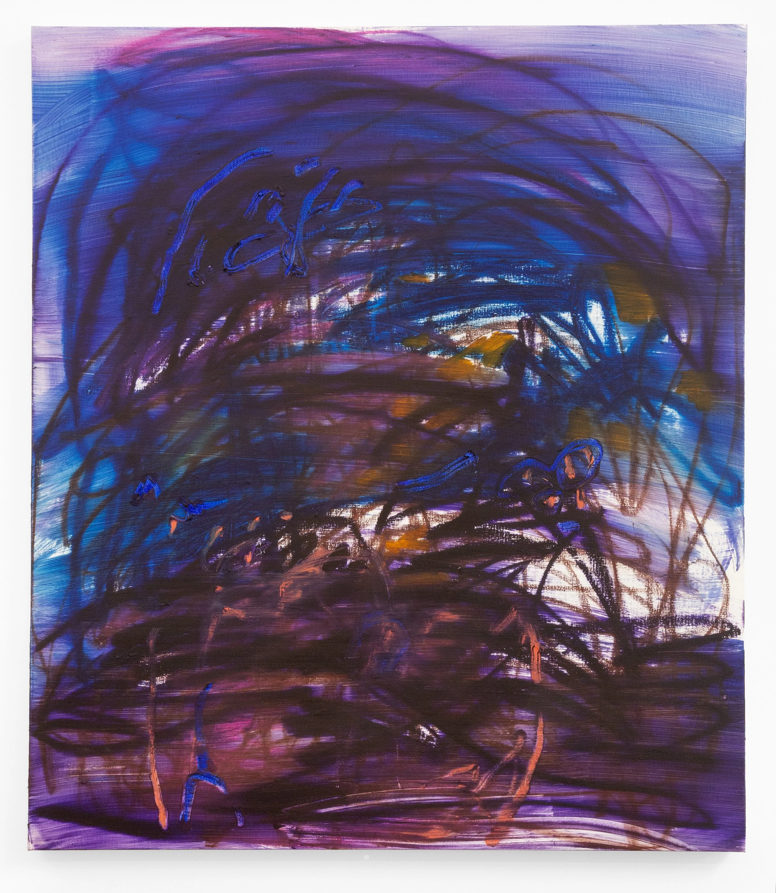 Lichtdurchflutet (saudade), 2026 Oil on linen 46 x 40 x 1 1/2 in 116.8 x 101.6 x 3.8 cm