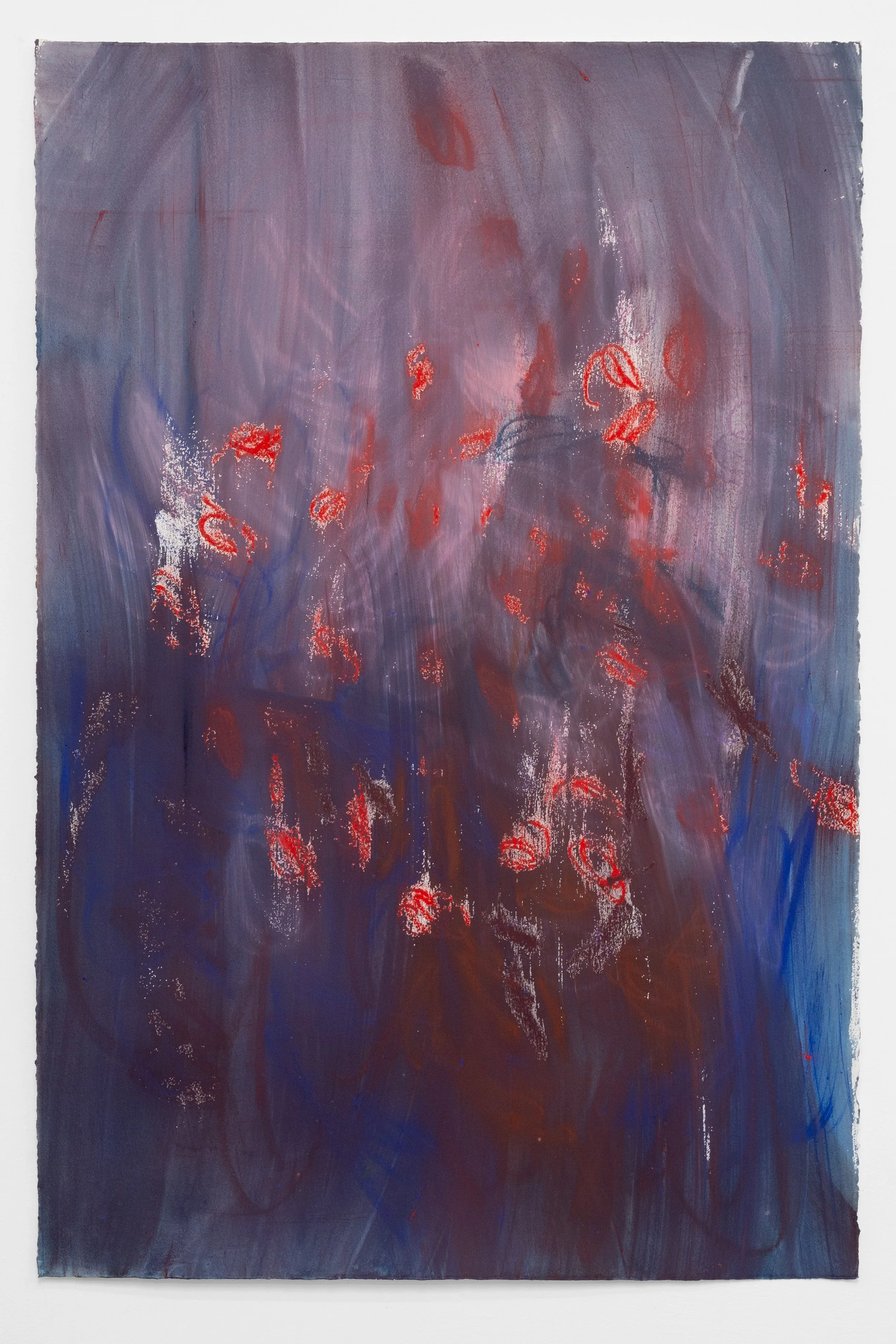 The wind out there #3, 2026 Pastel and watercolor on paper 60 x 40 in 152.4 x 101.6 cm