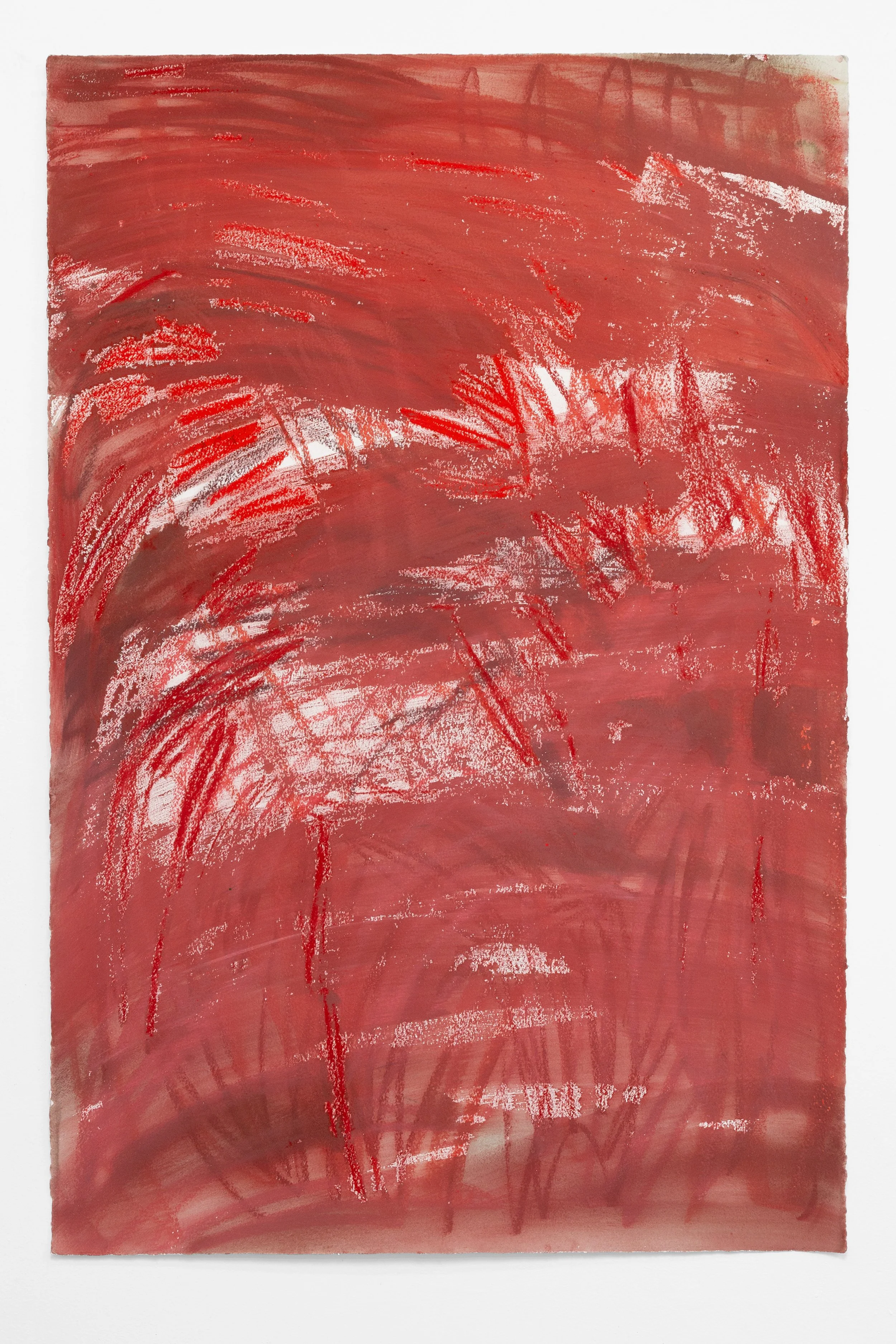 The wind out there #4, 2026 Pastel and watercolor on paper 60 x 40 in 152.4 x 101.6 cm
