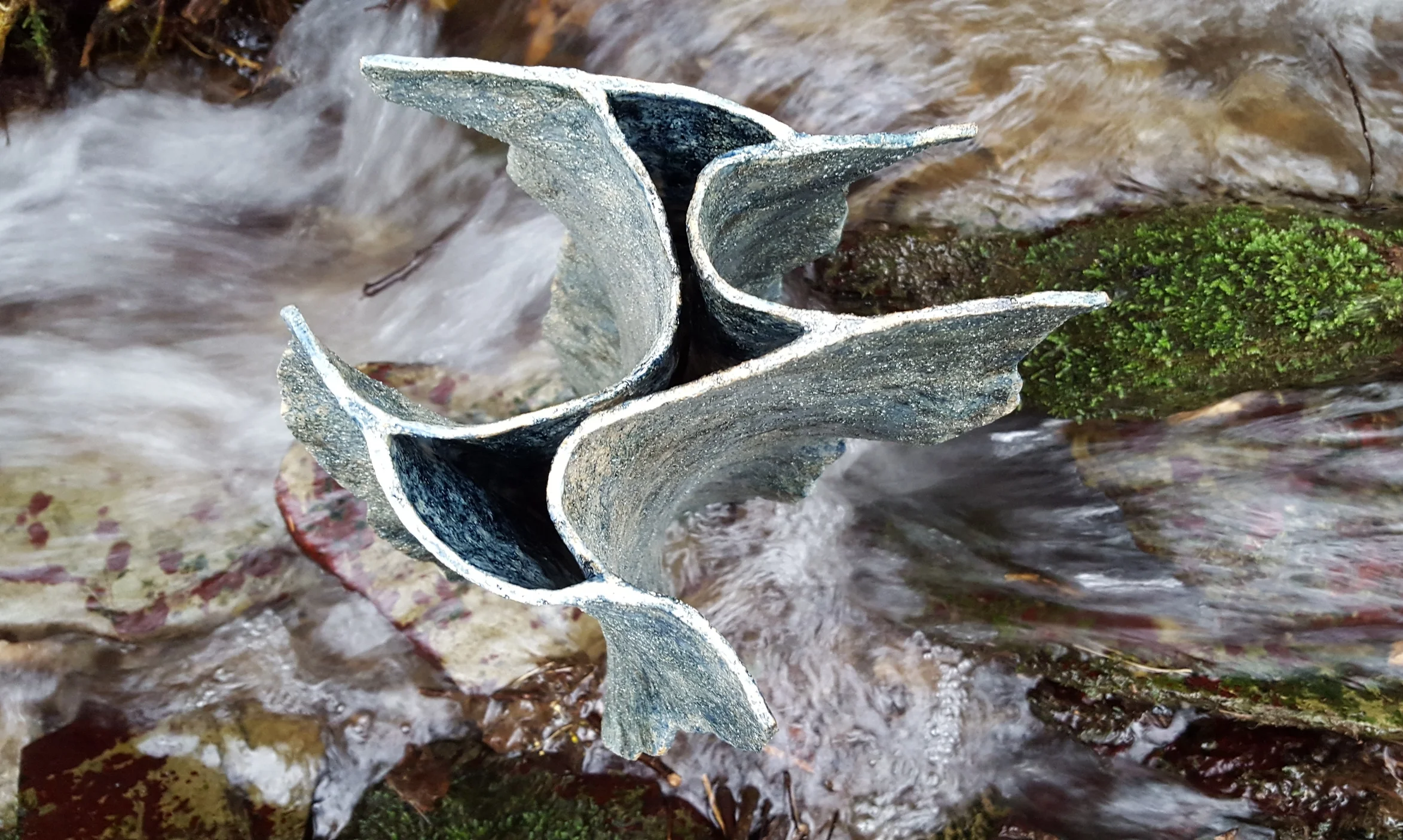'Cornish Stream' sculpture.  Samantha Bunn Ceramics