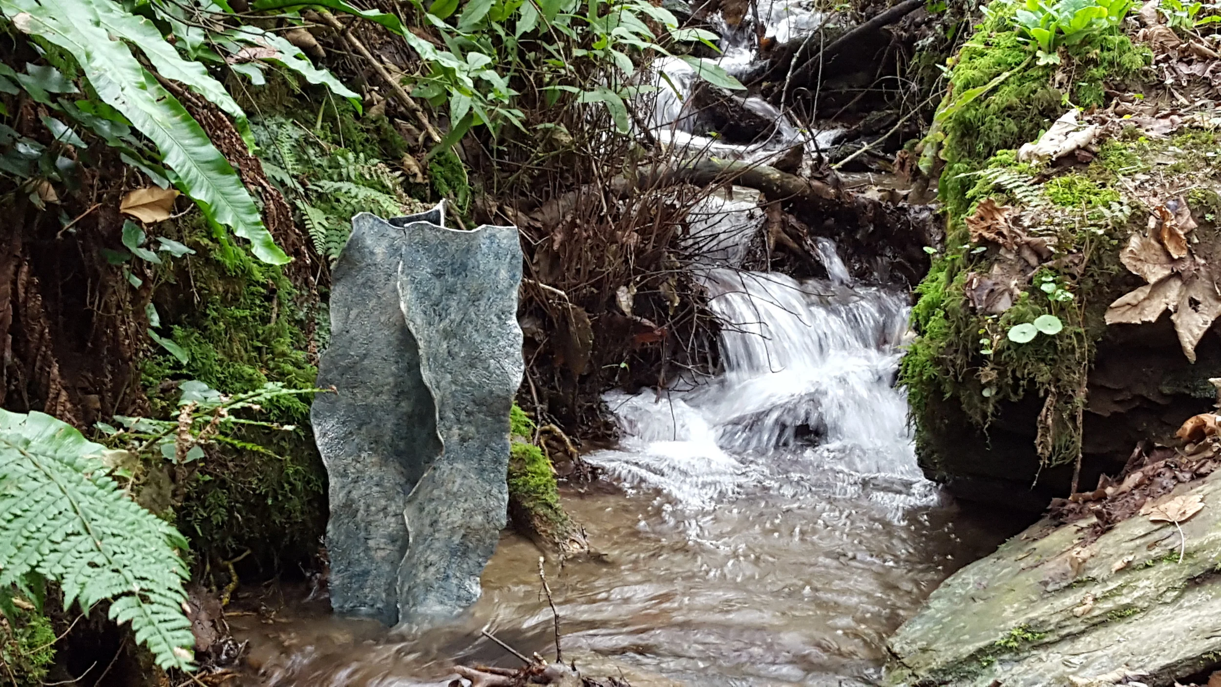 'Cornish Stream' sculpture.  Samantha Bunn Ceramics