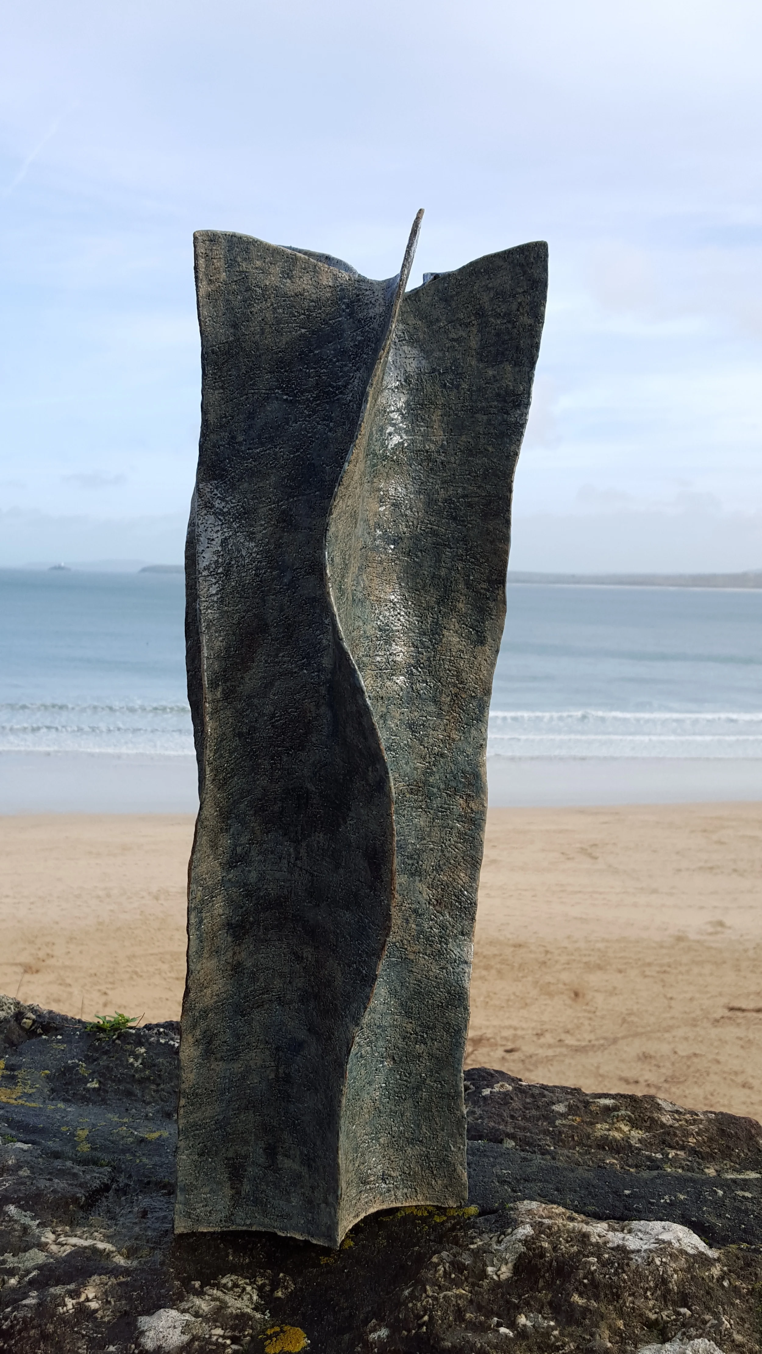 'Cornish Stream' sculpture.  Samantha Bunn Ceramics