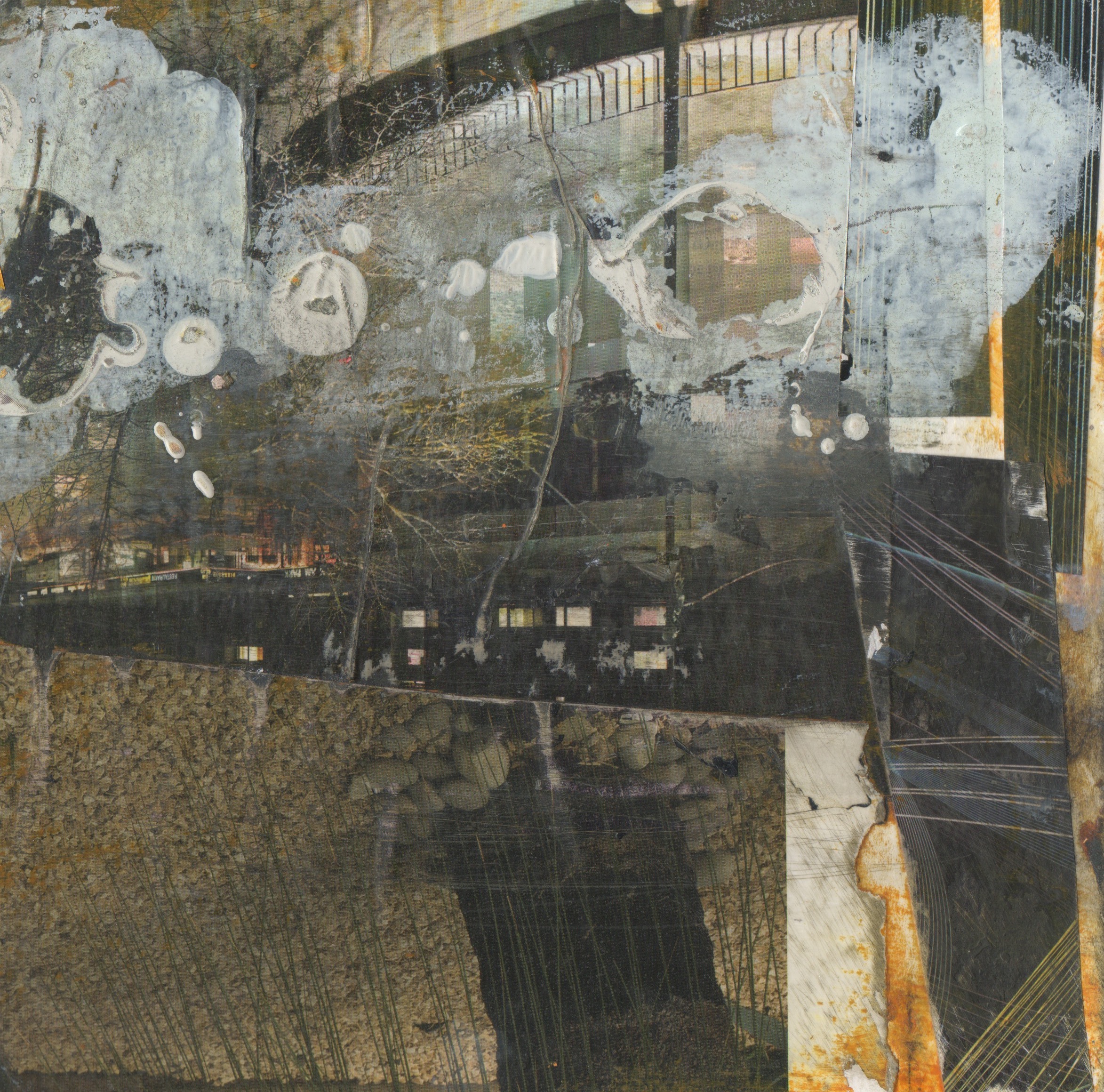 023 Day Bowman - Corners of the evening... - Mixed media callage on baord.jpeg