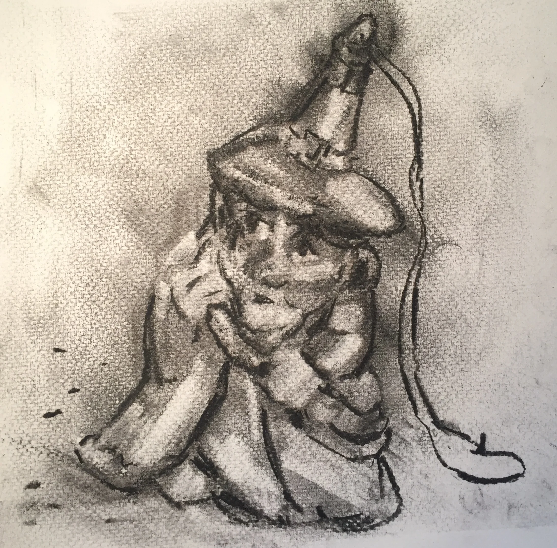 073 Susan Sluglett - Bauble II - Charcoal on paper.jpg