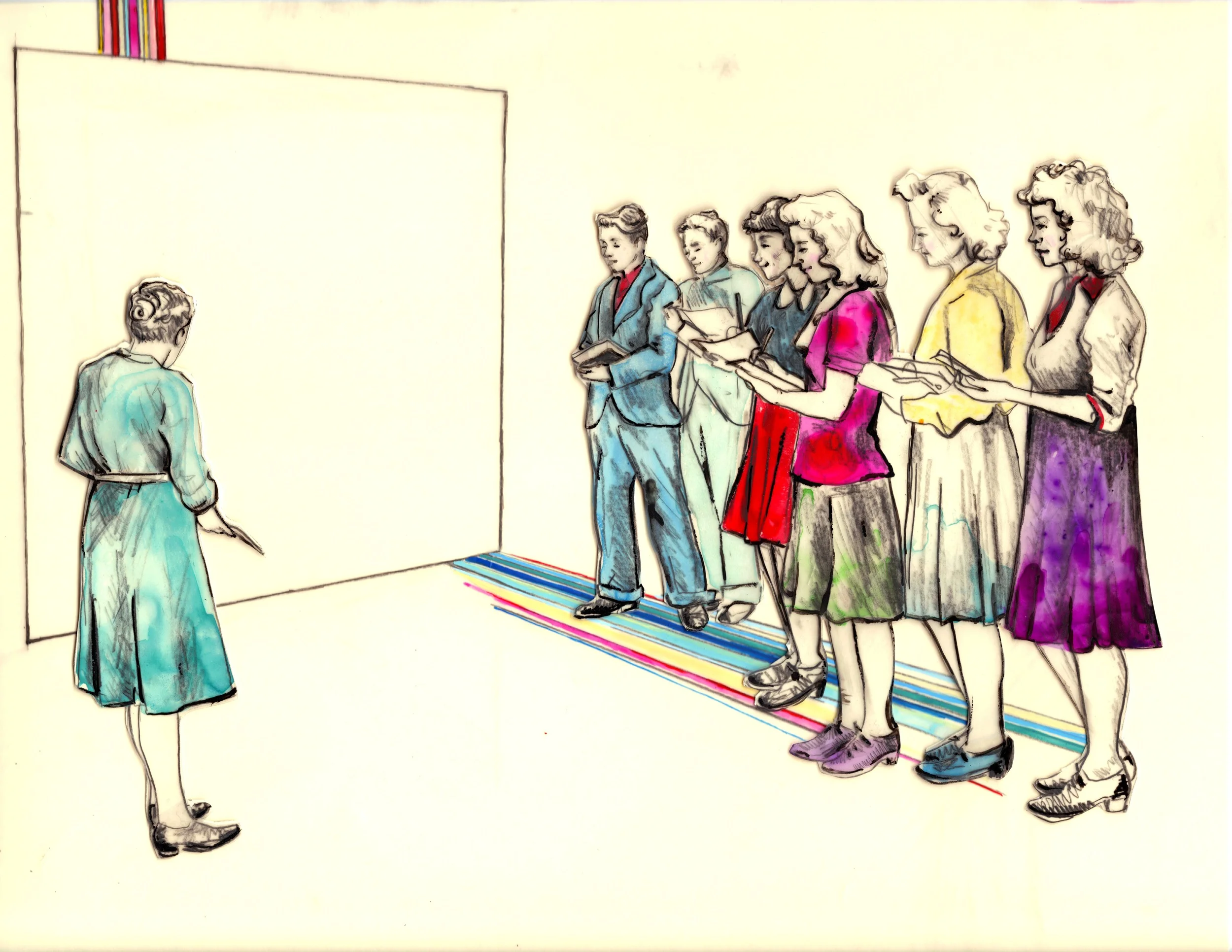 violet gillet and students.JPG