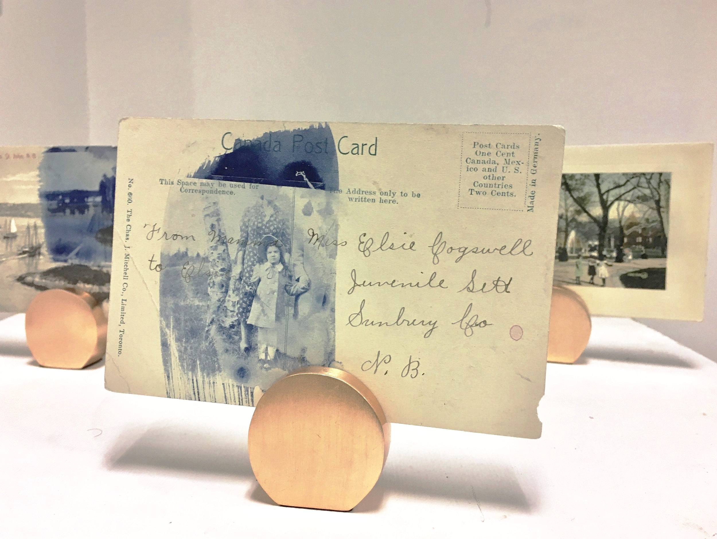   Postcards from Home  installation view at Below65 Gallery, Maidstone, Kent, UK. Part of the solo exhibition:&nbsp;   A Sea of Tiny Factlets  