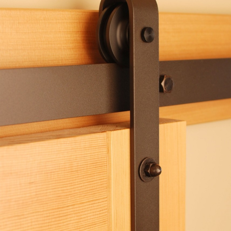 Classic sliding barn door hardware kit (more colors available) — Laelee