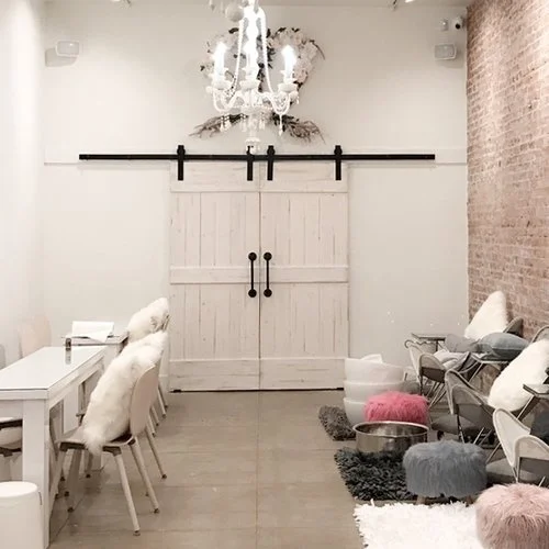 Double Door Classic barn door hardware kit (more colors available)