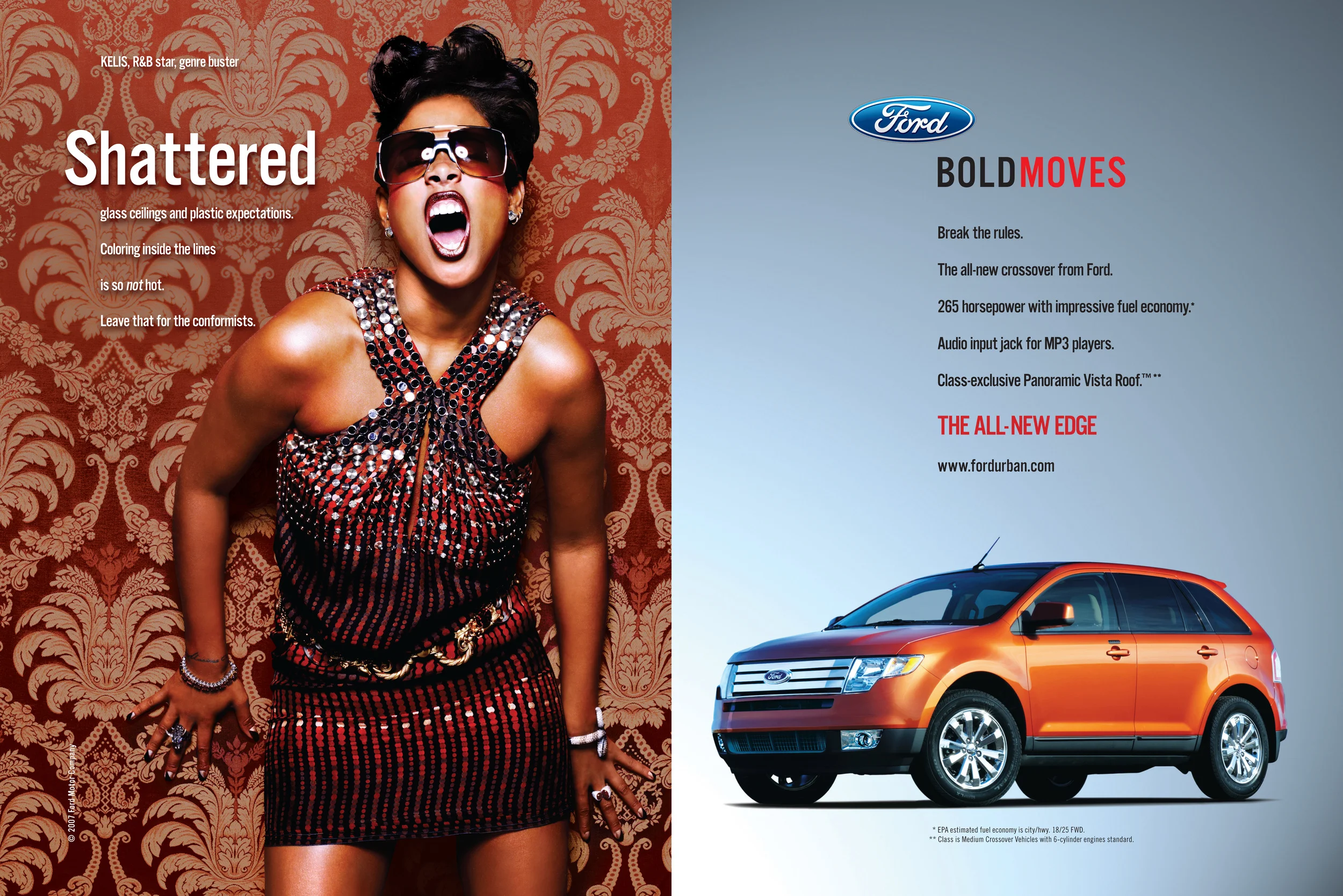 Ford edge launch print feat. Kelis