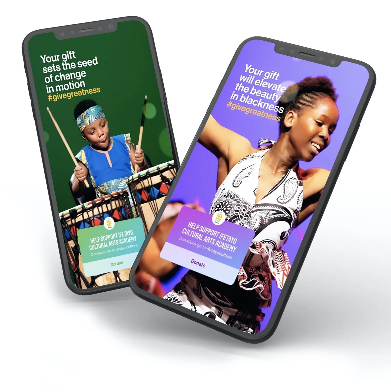  “#yourgift” campaign, featuring Facebook and IG stories 