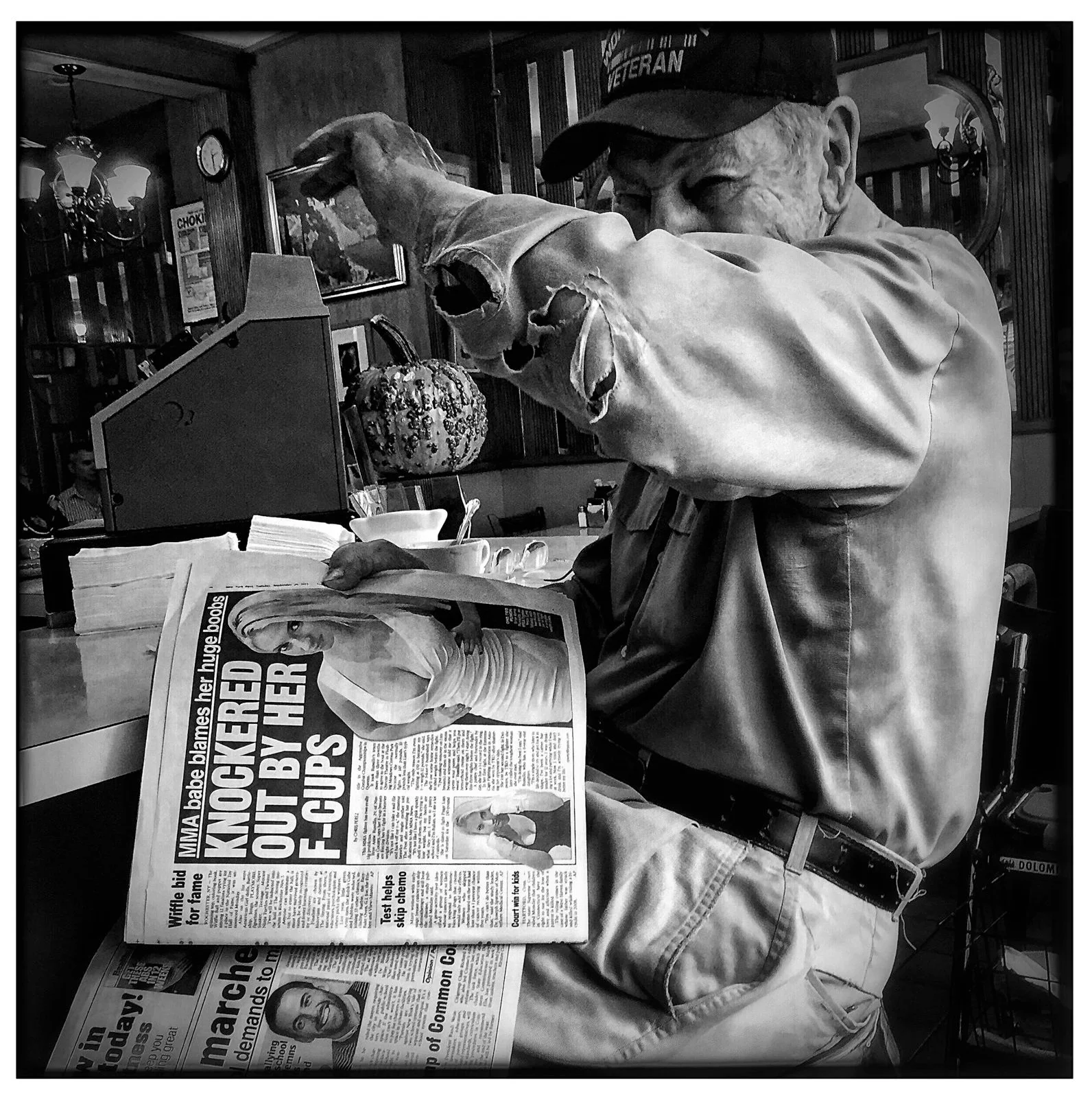 Eddie, Joe Jr's Diner Counter. New York, Ny