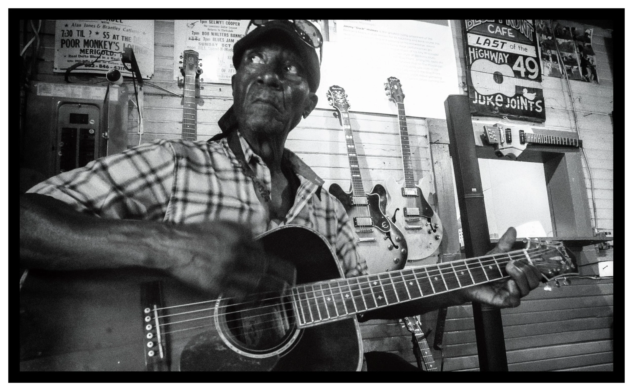 Jimmy "Duck" Holmes. Blue Front Cafe. Bentonia,Mississippi 