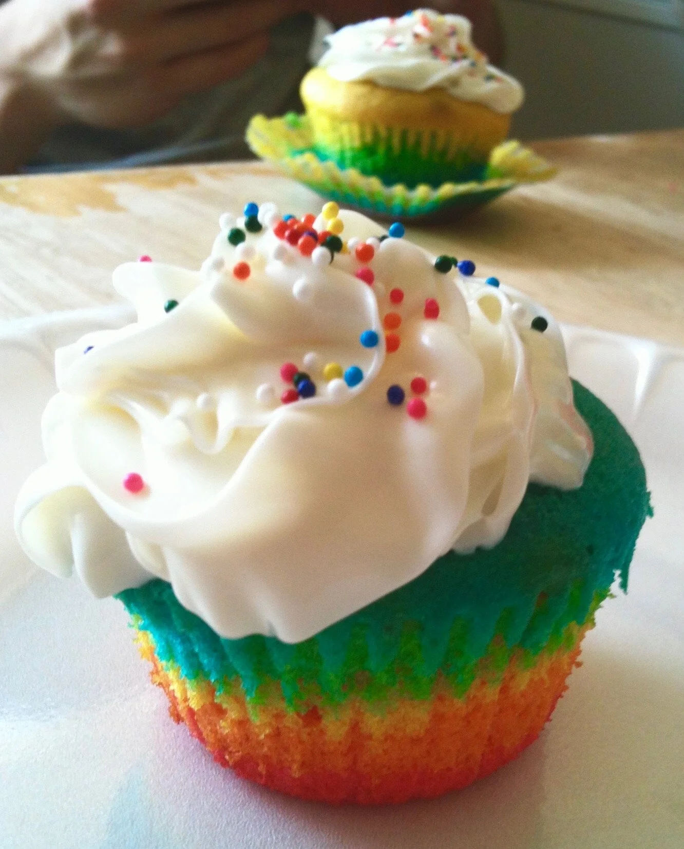 Rainbow Cupcakes
