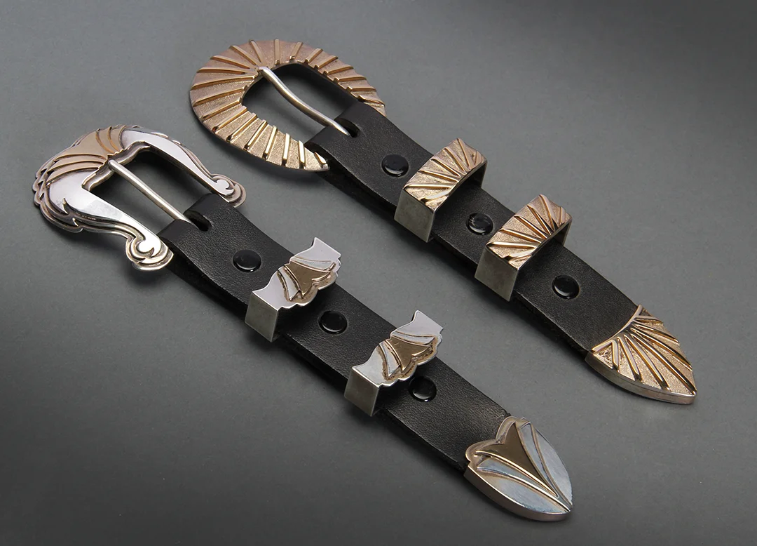 Buckle, Silver & Gold & Sunburst Designs #4902, 4891