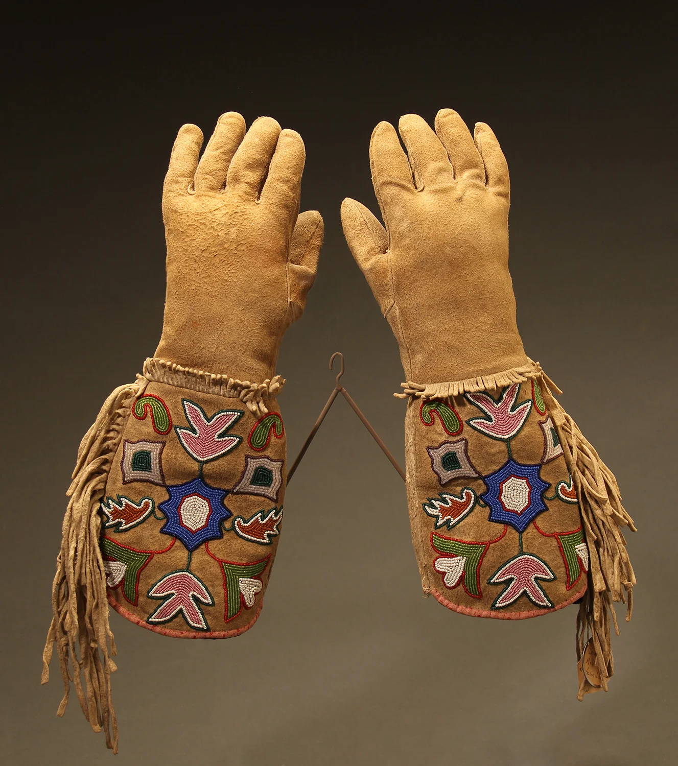 Assiniboine Beaded Gauntlets #10026
