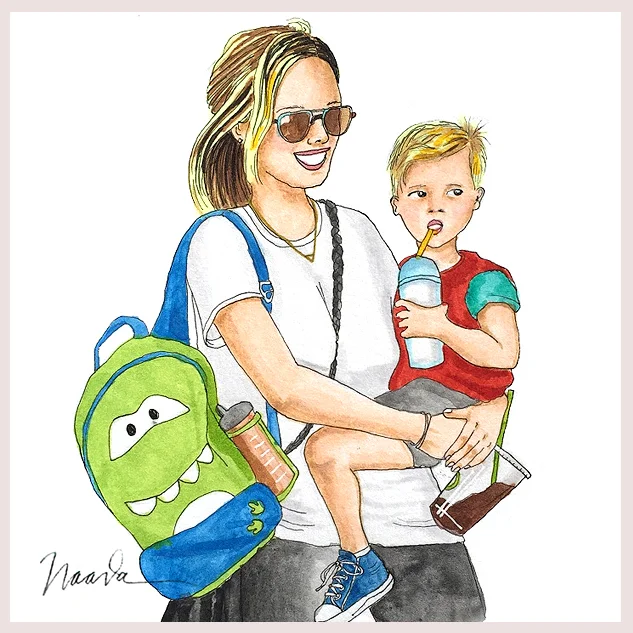 Actress Hilary Duff and son, Luca