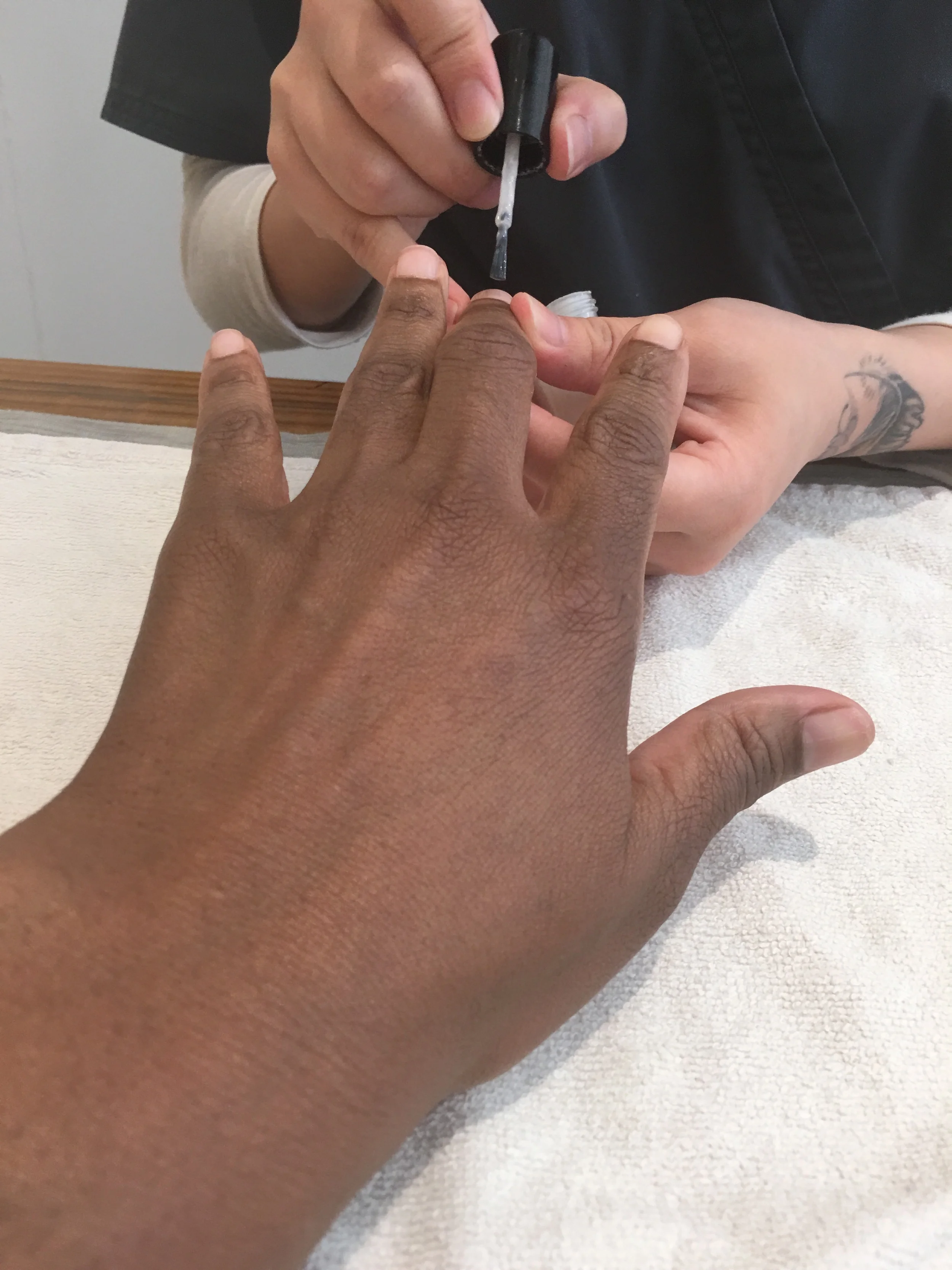 My nail tech Daisy doing her thang.,,,,