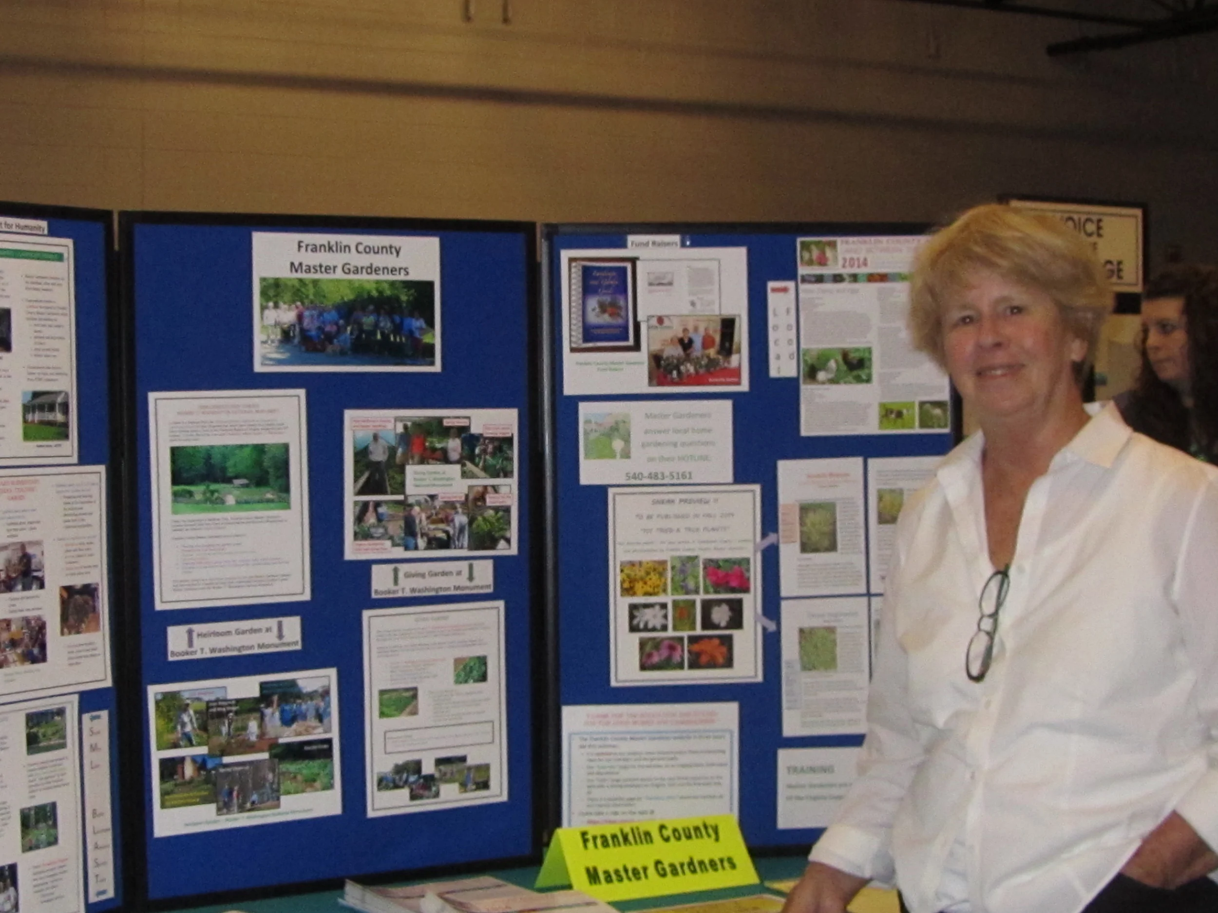 Mary Thurmond with our VMG backboard
