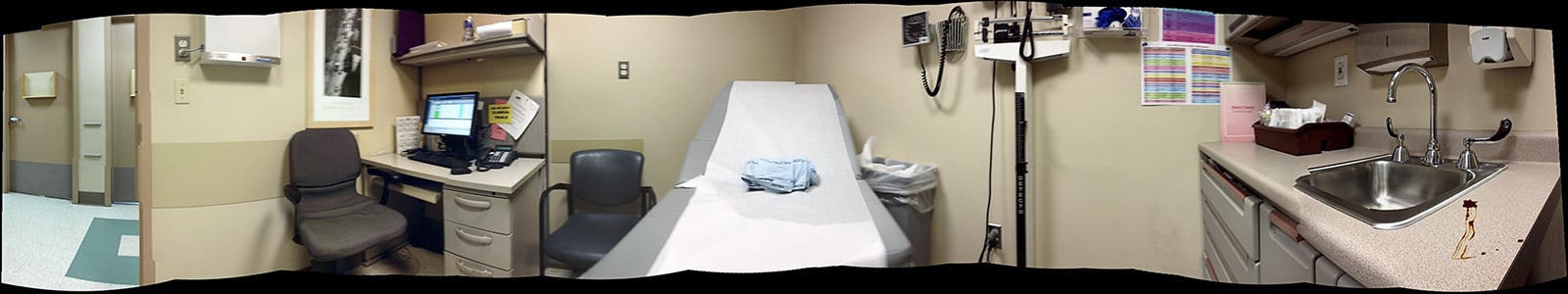 I sometimes spend as long as two hours waiting in an exam room to be seen by a doctor.