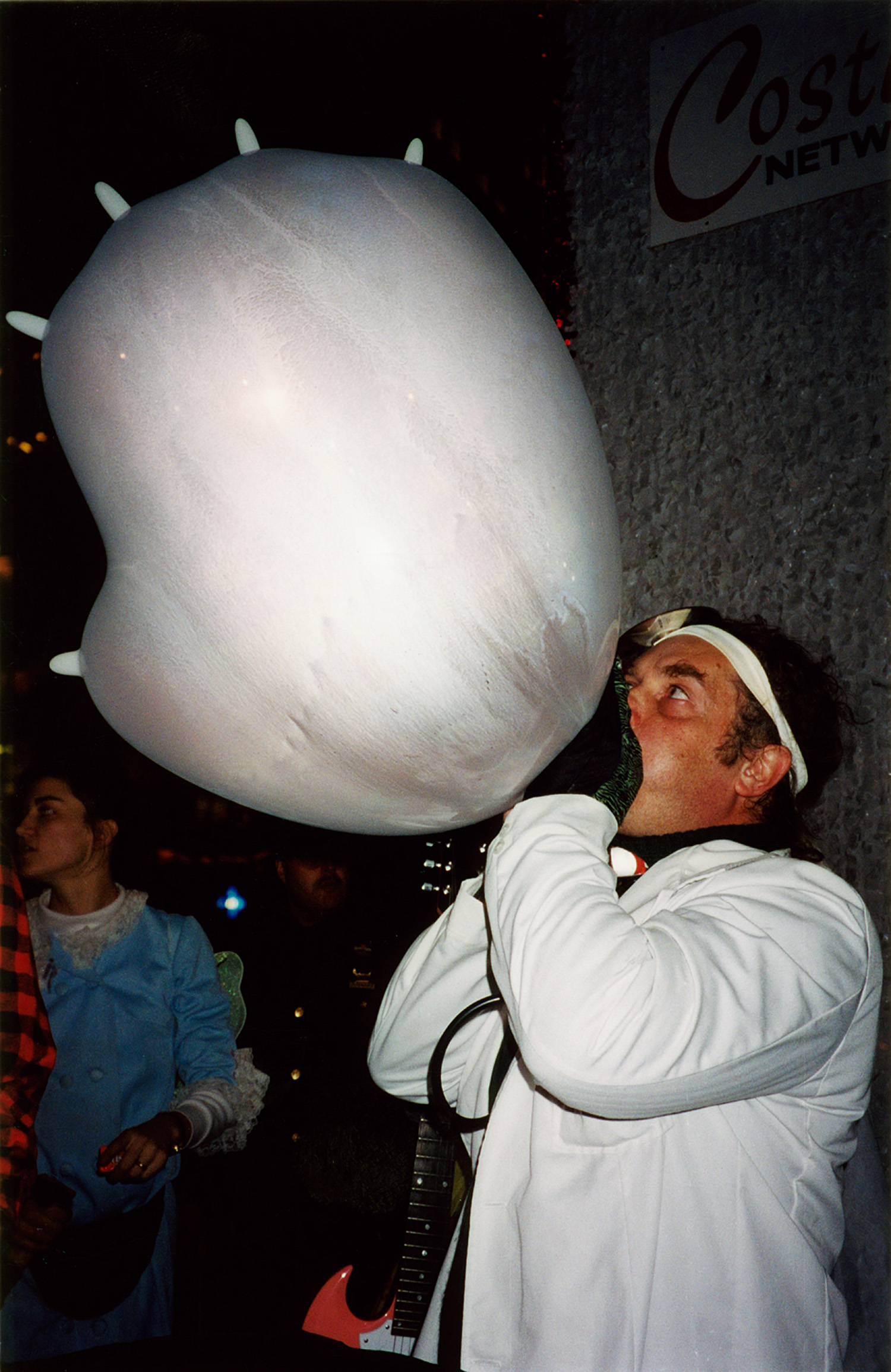  Street performance of a mad doctor on the Lower East Side. 