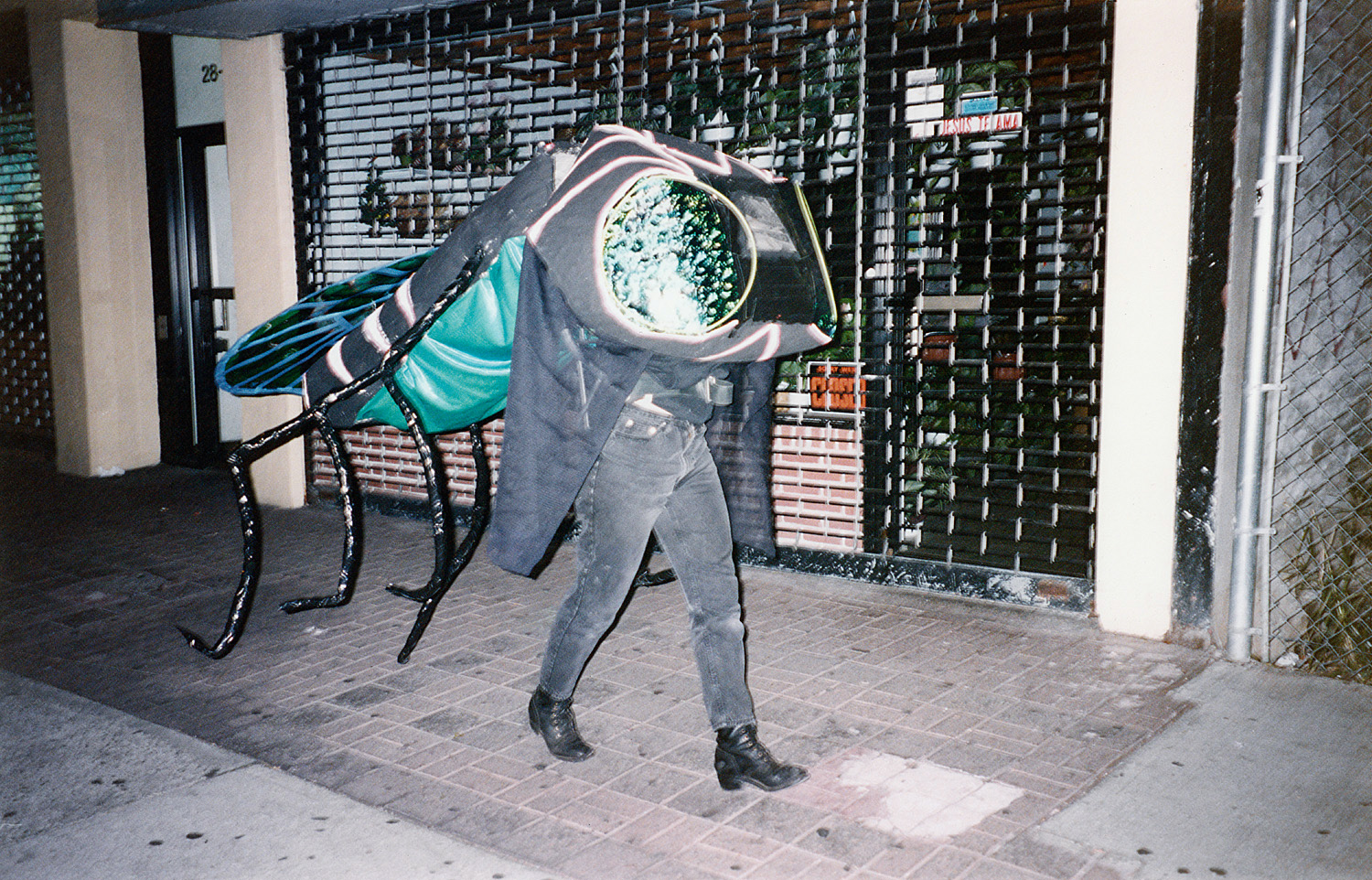 I would walk to the show, or take the subway, wearing my costume.