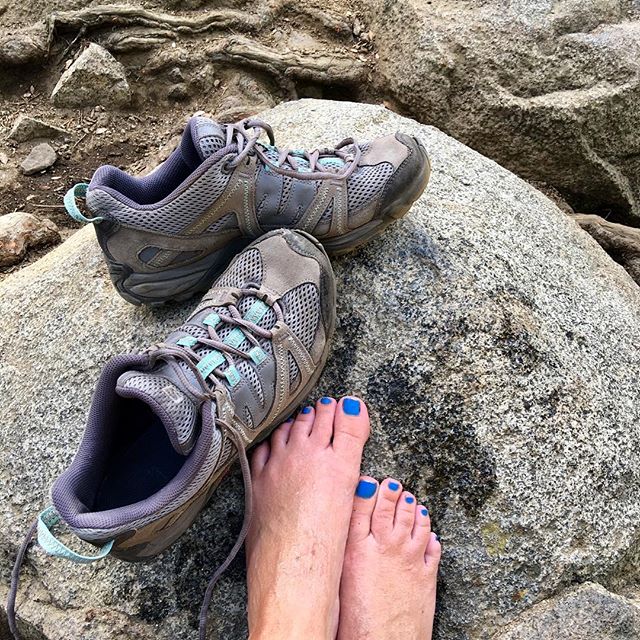 I have had the same pair of @salomon hiking shoes from @alpenglowsports in Tahoe City since 2011... and they have MANY miles on them and not one blister!! I highly recommend them!!! And, no I am not a sponsor ....#alpenglow #hiking #mountaingirls #sa