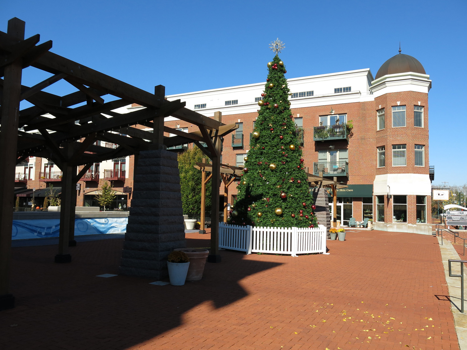 Open Courtyard between buildings