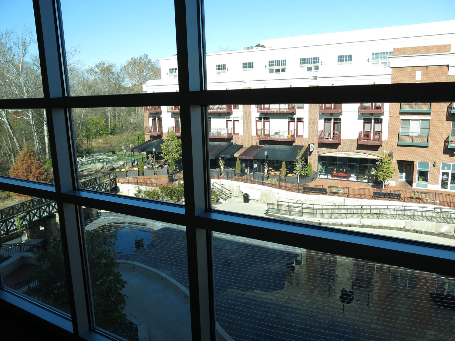 View from inside Conference Center