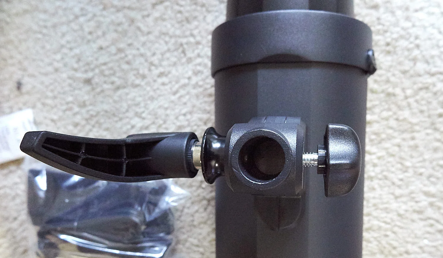 I found on my copy of the unit the diameter of the mounting hole was wider than I cared it to be?