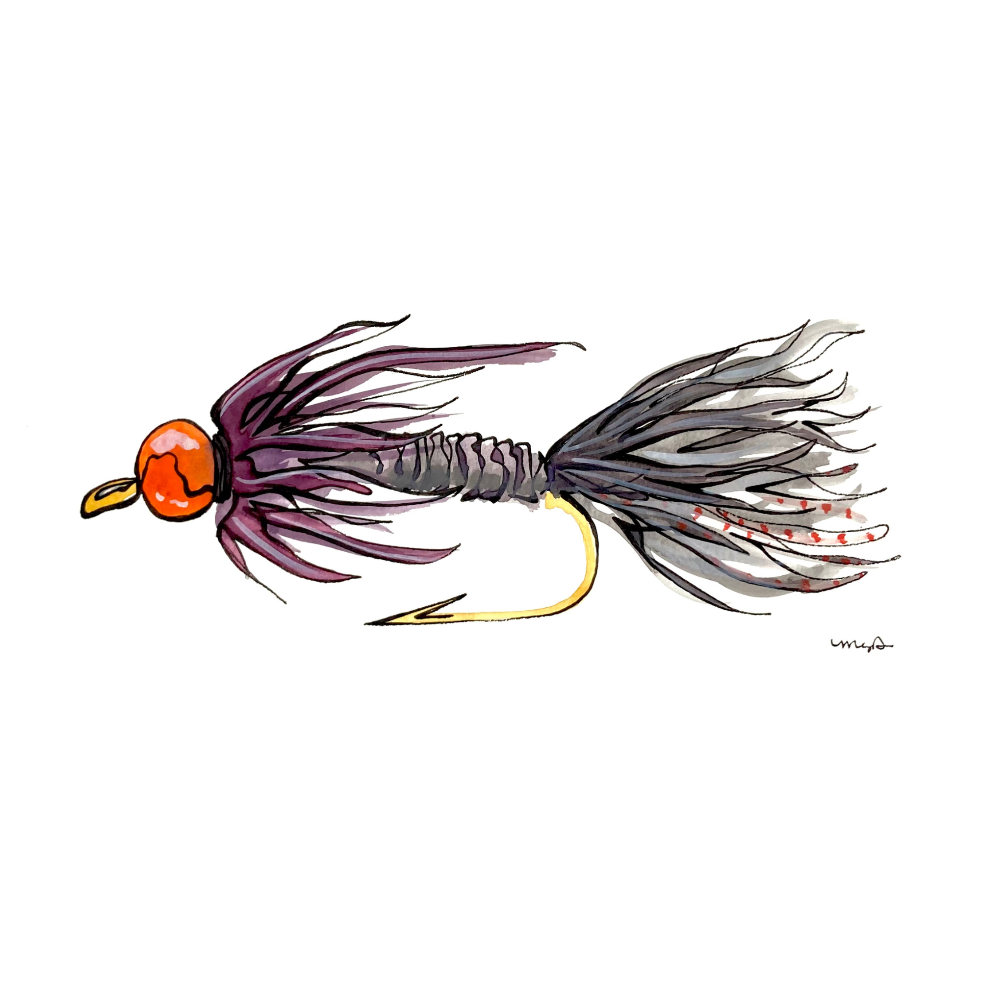 4" x 10" Fishing Fly No. 1