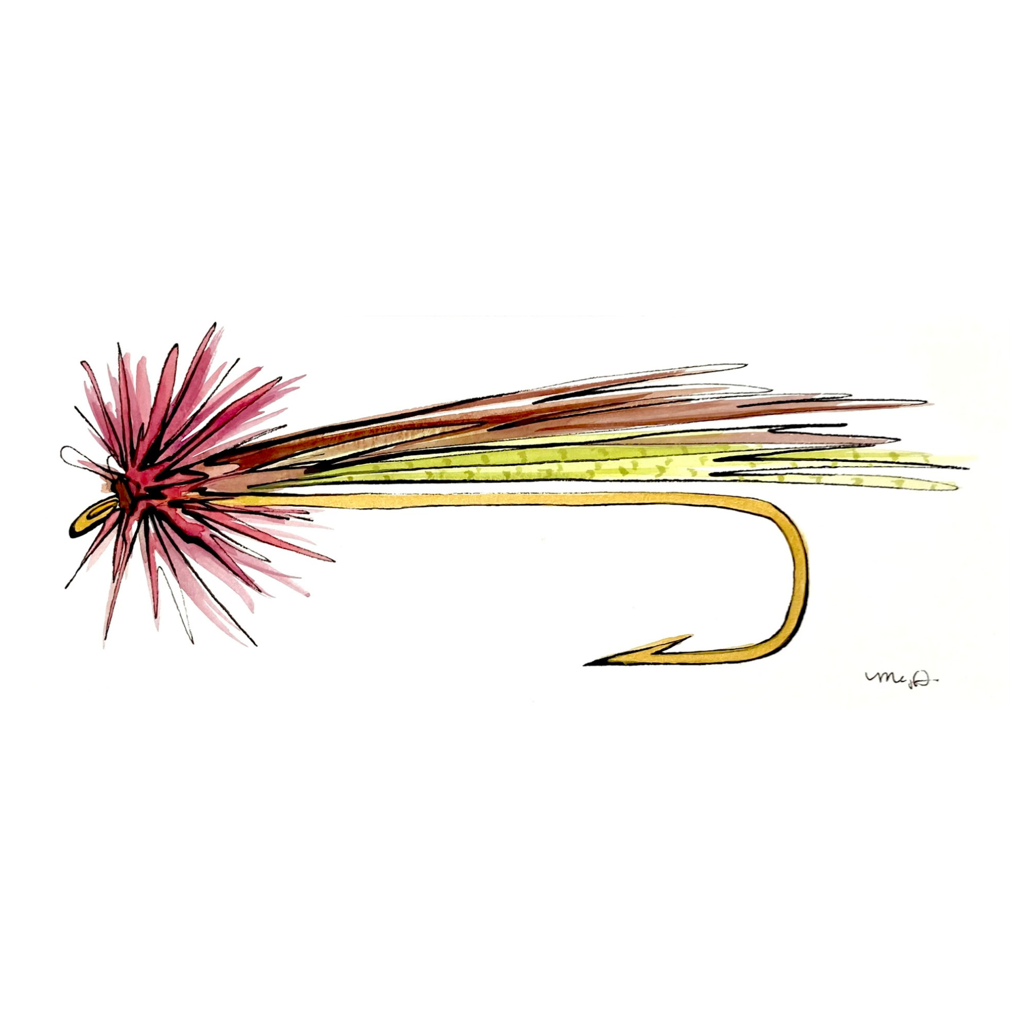 4" x 10" Fishing Fly No. 2