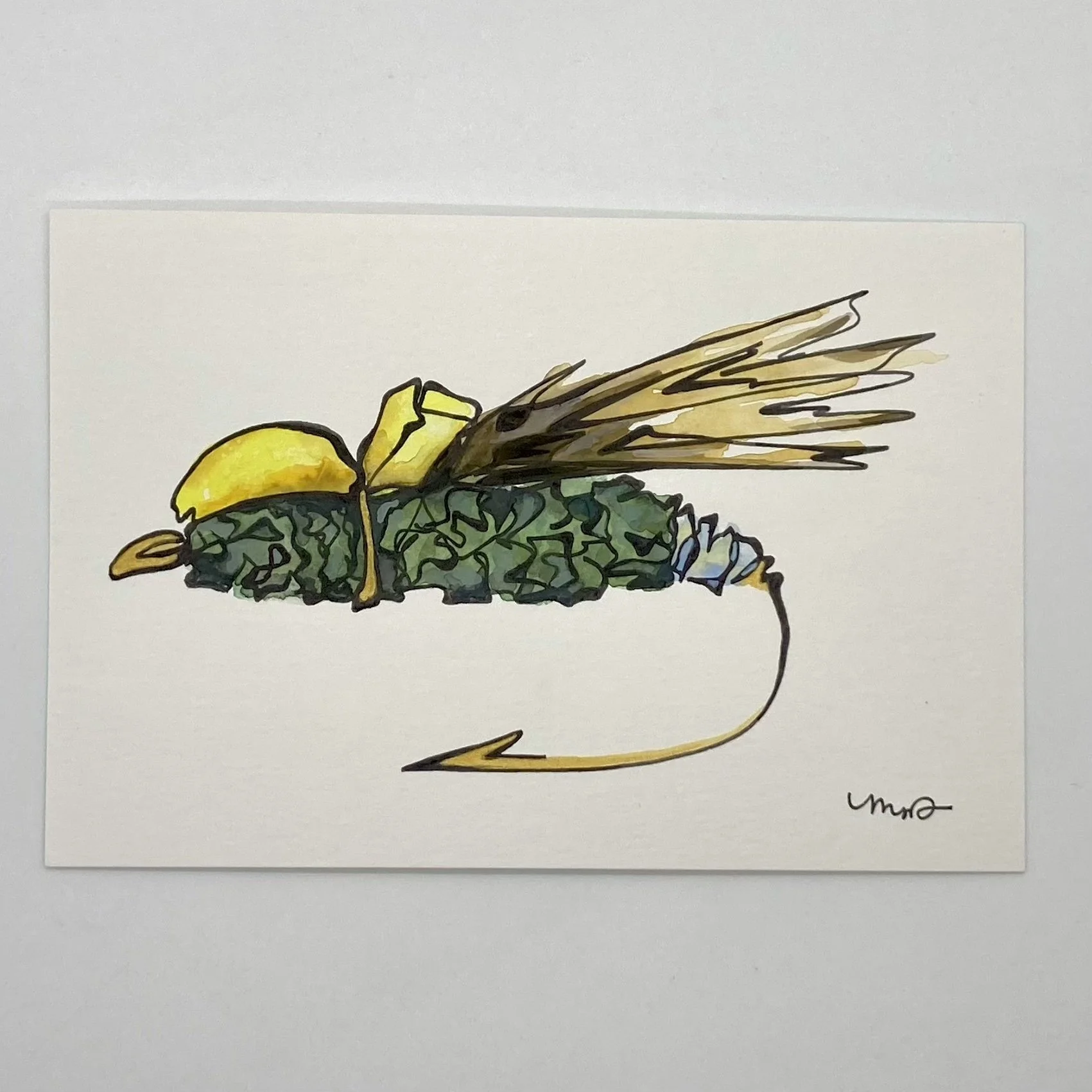 4" x 6" Fishing Fly No. 1