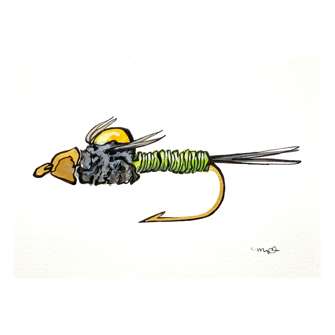 Gold Line Fly No. 8