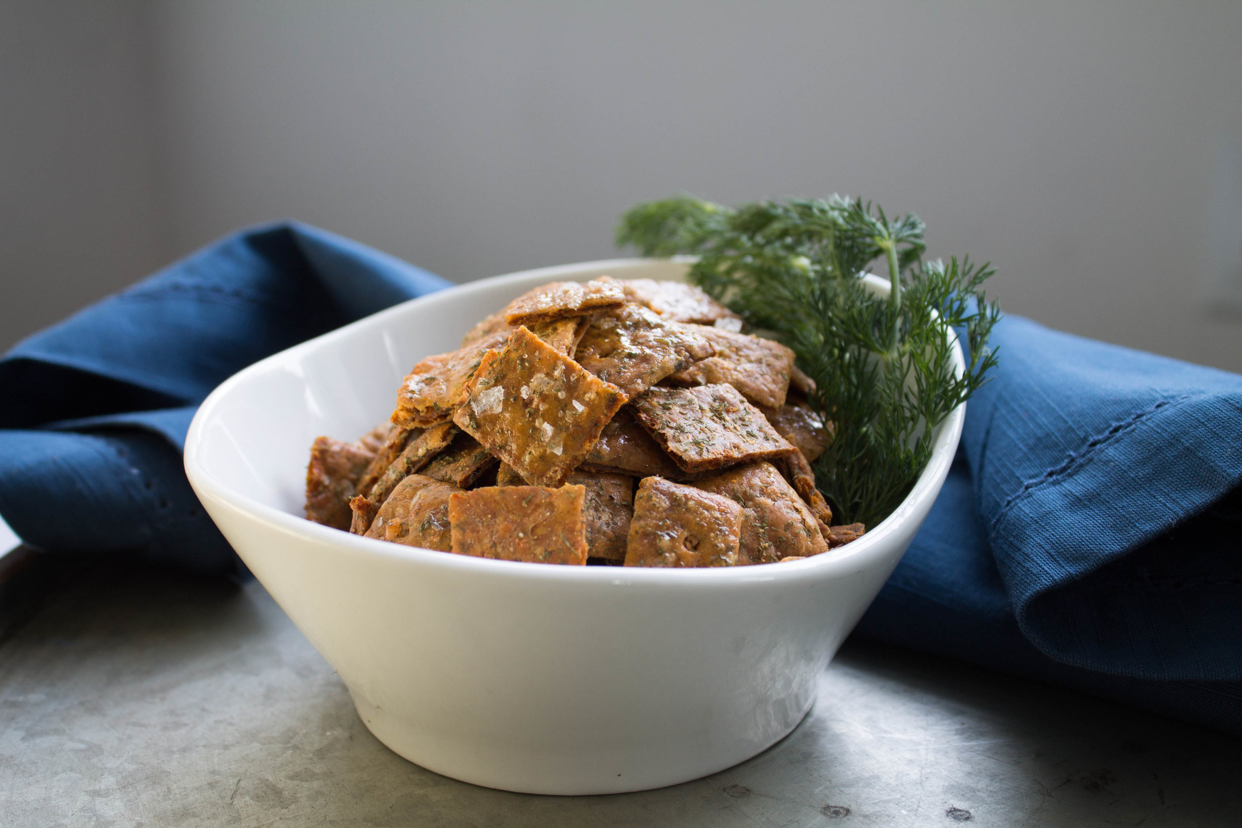 Cheddar dill crackers