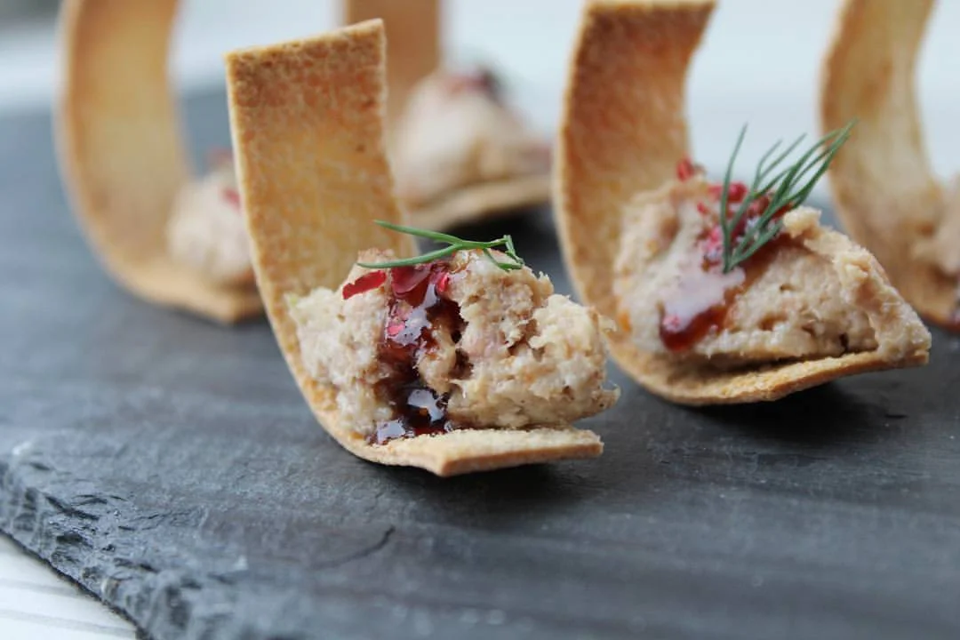 Whitefish salad and cranberry