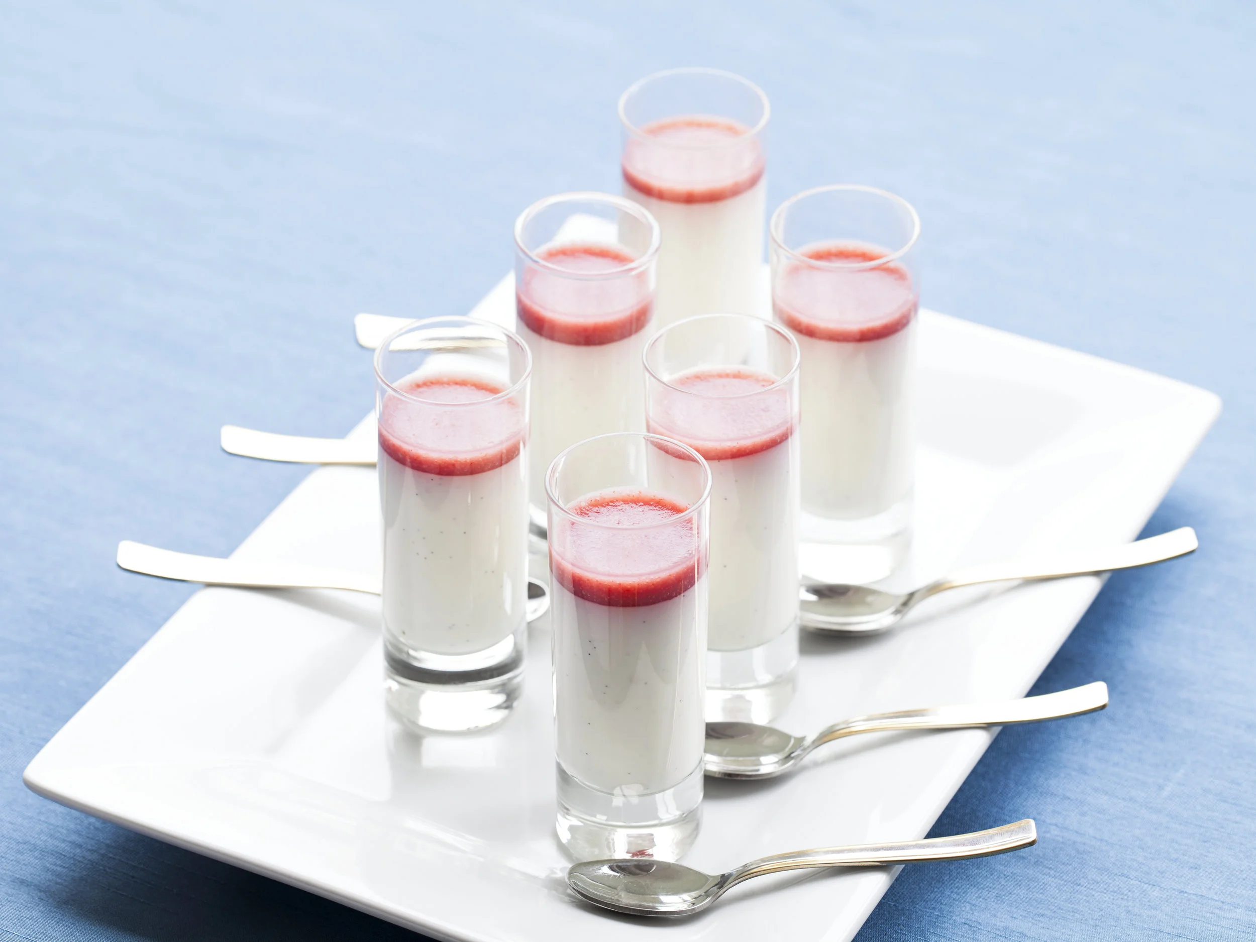 Buttermilk panna cotta with strawberry rhubarb gelee.jpg
