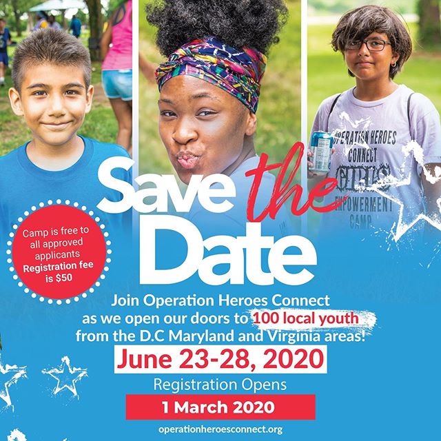 Save The Date!! As promised, this upcoming year we will be welcoming 100 kids to our annual summer camp program! For those interested in becoming camp facilitators for 2020 be sure to access our applications...link in bio
#giveback #eachoneteachone #summercamp #veteranowned