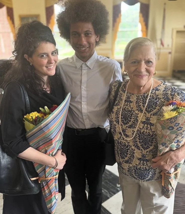 With student Simon &amp; Dr. Alice Lindsay
