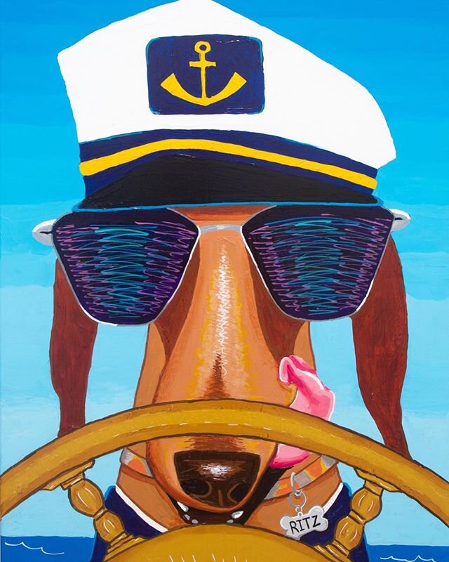 Crust Pizza - Harper's Preserve is opening soon.  3 more quirky dogs are ready to greet you when you walk in.  Meet Ritz the Dachshund, Robert the Beagle, and Lola the Lab!  #quirkydogpaintings #corywebbart #crustpizzaco
.
.
.
#dogart #popart #dogpai