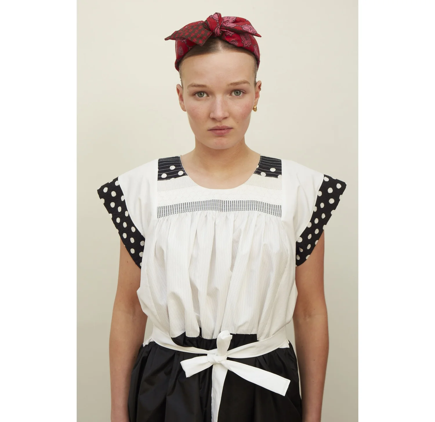 BENOIT MISSOLIN Yvonne Polka-dot Headband VIVI polka dot headband – ANONIE main image 4