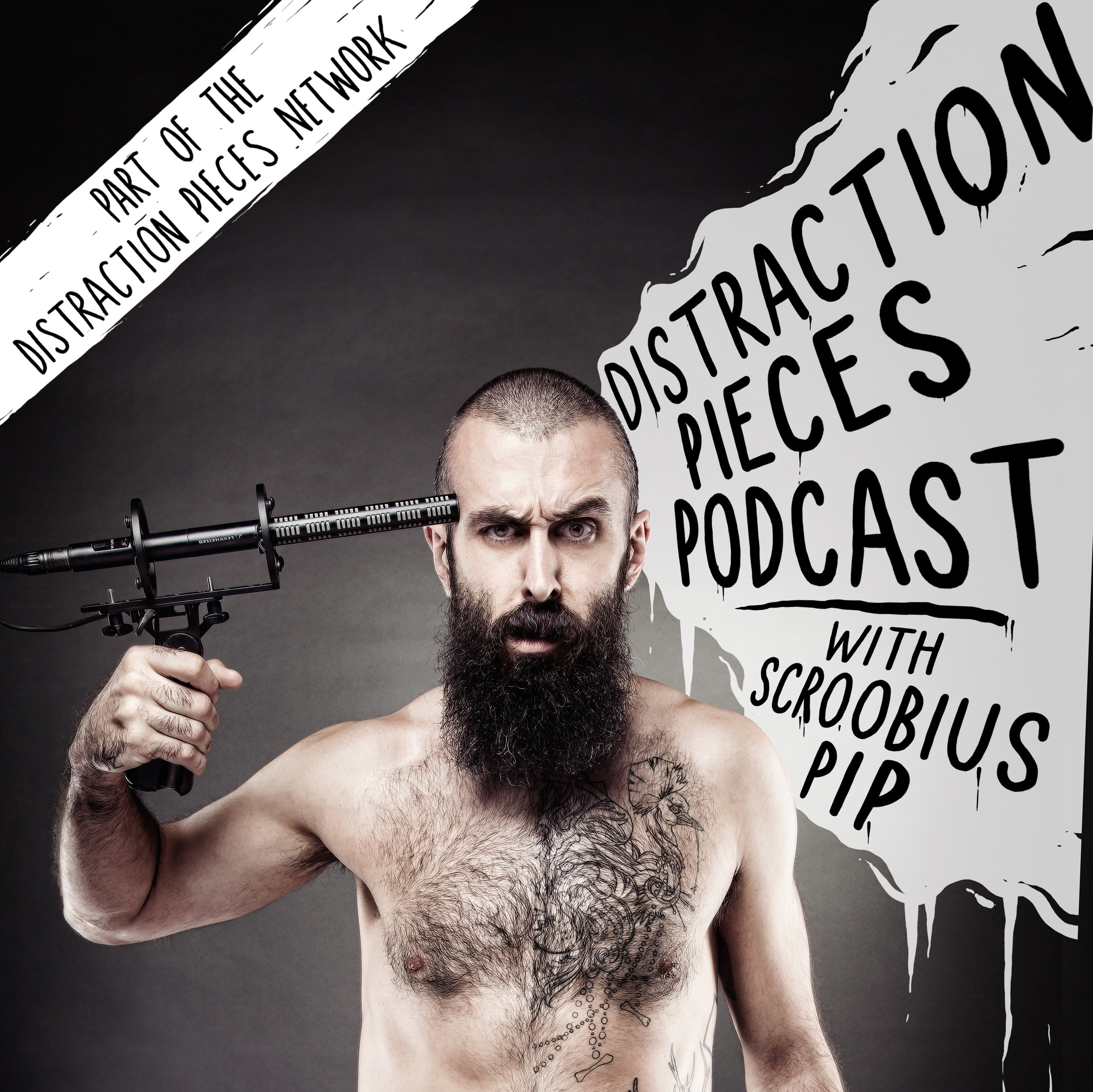 Listen to Scroobius pip's Distraction Pieces , Artwork courteous of mr heggie