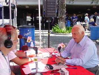 With Tommy Lasorda.
