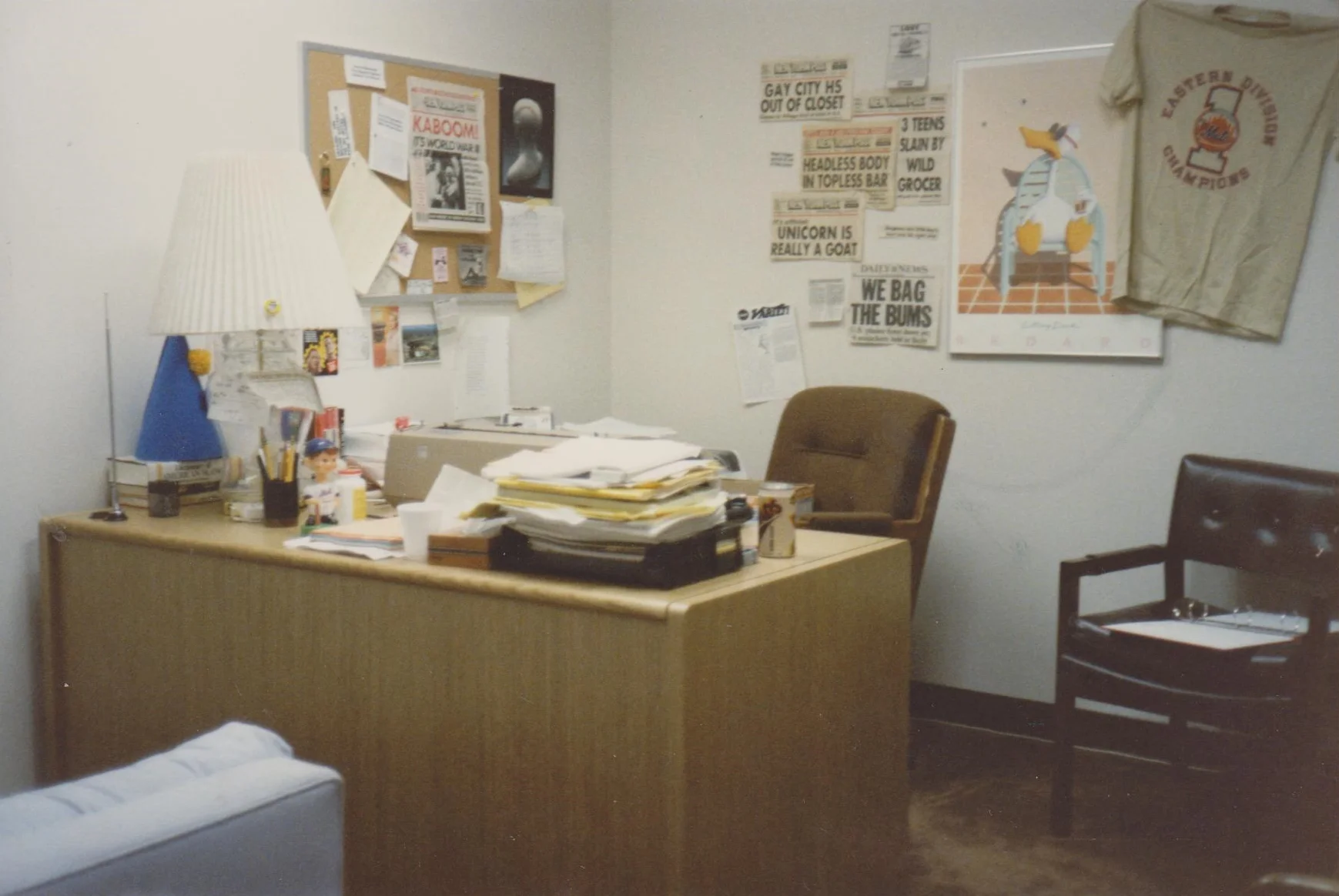 My office at NBC Burbank, 1986.